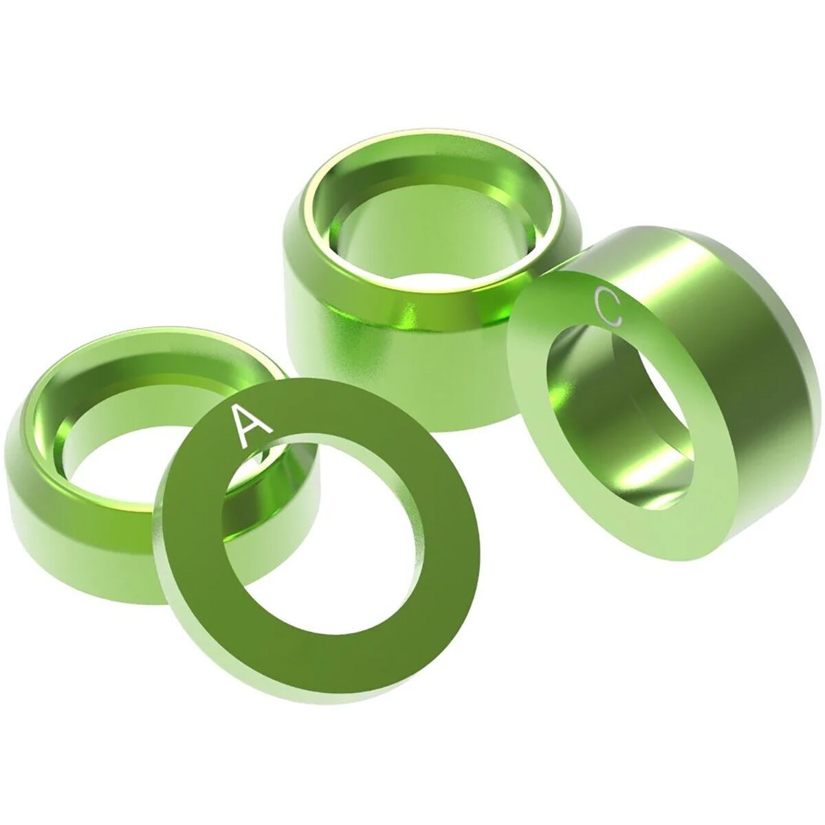 OneUp Components Axle Shim Pack Green, A-D