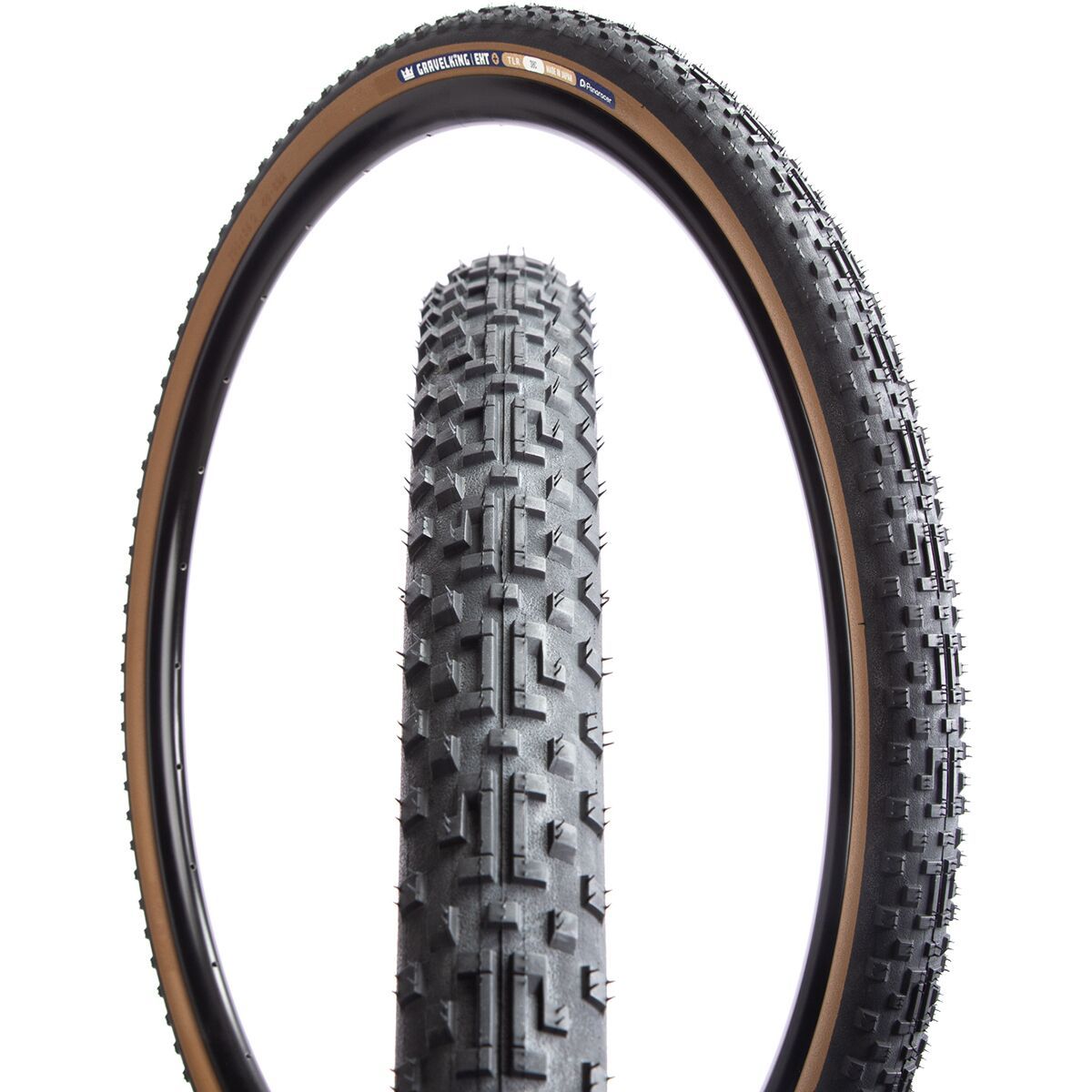 Panaracer Panaracer GravelKing EXT Plus Tubeless Tire Black/Brown, 700x45