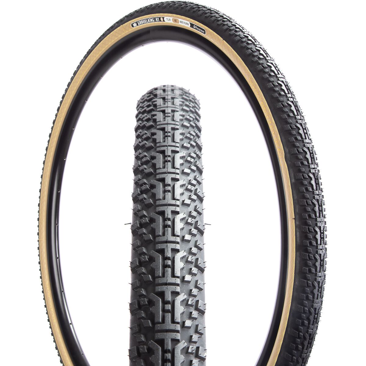 Panaracer GravelKing X1 R Tubeless Tire Black/Amber, 700x40
