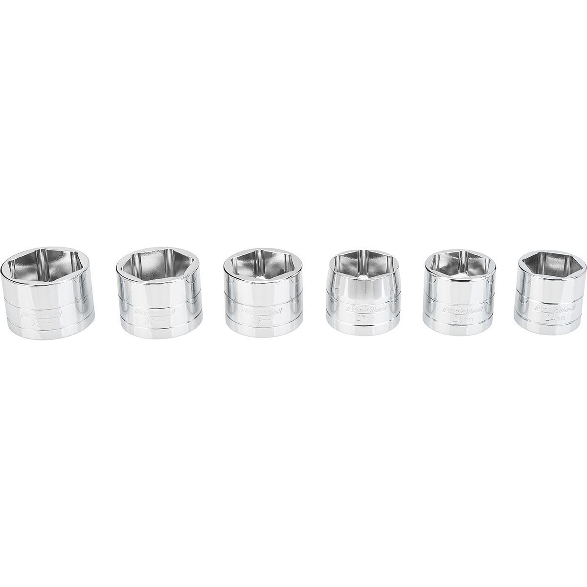 Park Tool SKT-6 Flat-Faced Socket Set Silver, 24mm