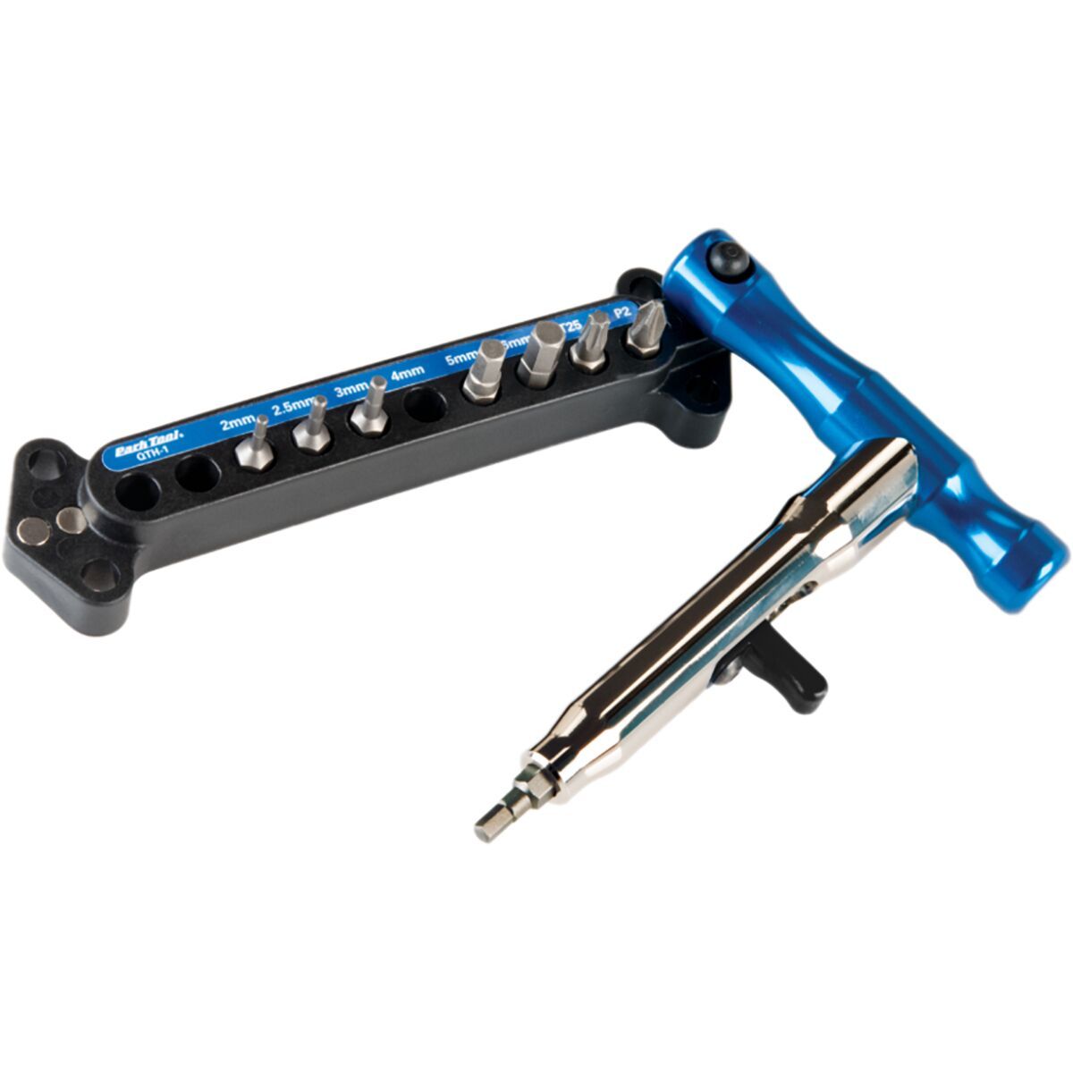 Park Tool QTH-1 Quick-Change Bit Driver Set Blue/Silver, One Size