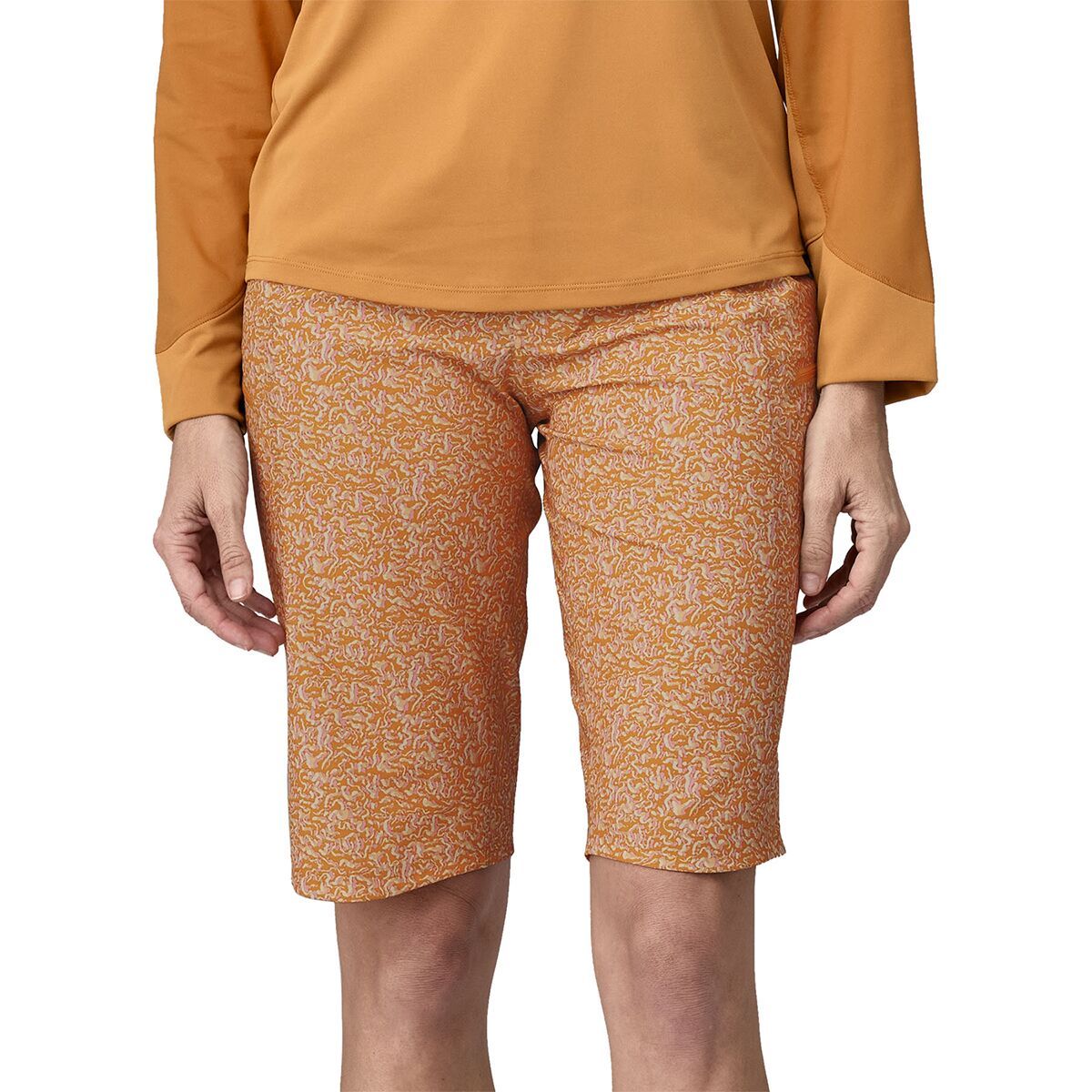 Patagonia Patagonia Dirt Roamer 11.75in Bike Short - Women's Sea Texture/Golden Caramel, 6