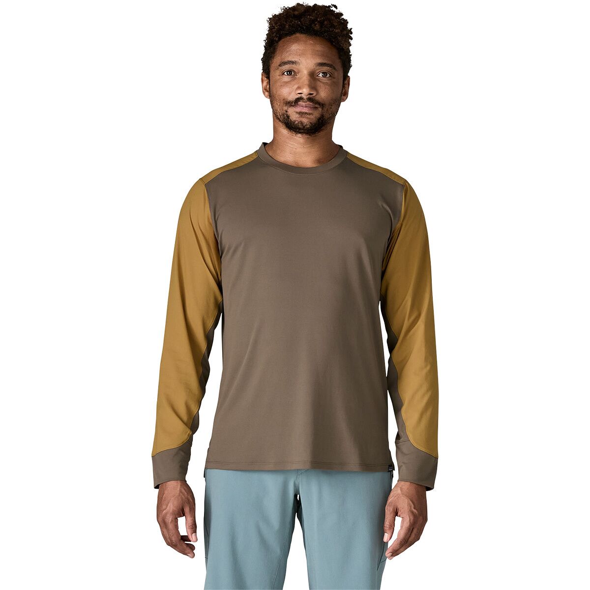 Patagonia | Men's Long-Sleeved Dirt Craft Jersey | Size Medium In Marlow Brown