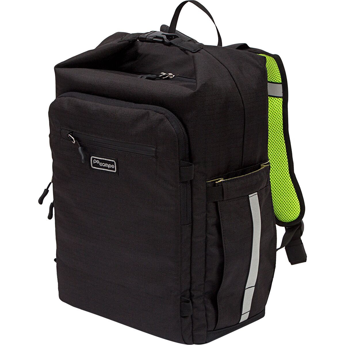Po Campo Po Campo Bedford Backpack Pannier Black Ripstop, One Size