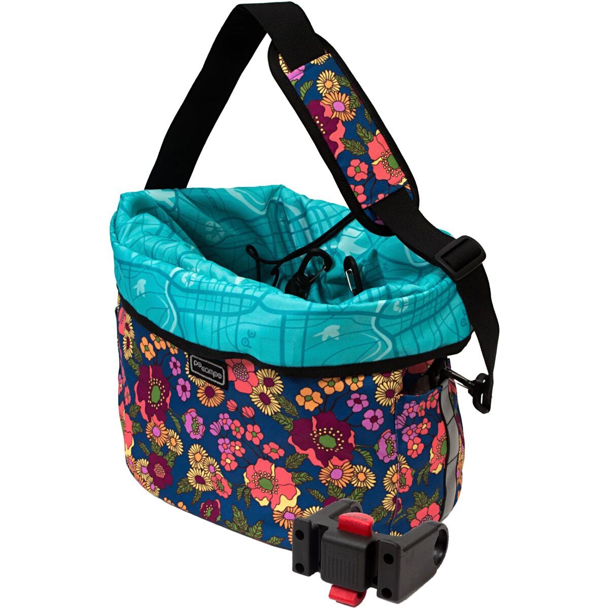Po Campo Po Campo Pinellas Bike Basket + KlickFix Meadow, One Size