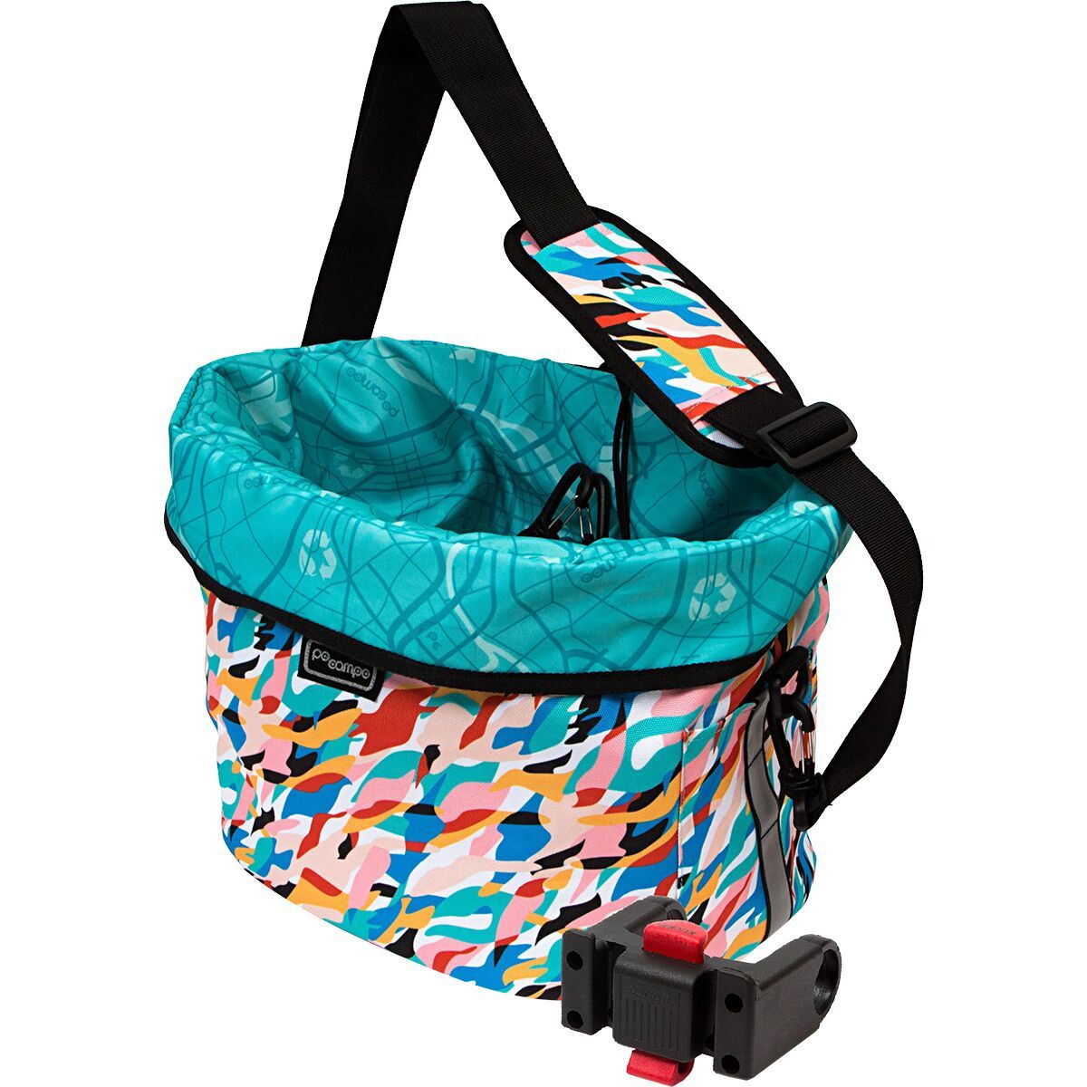 Po Campo Pinellas Bike Basket + KlickFix Waves, One Size