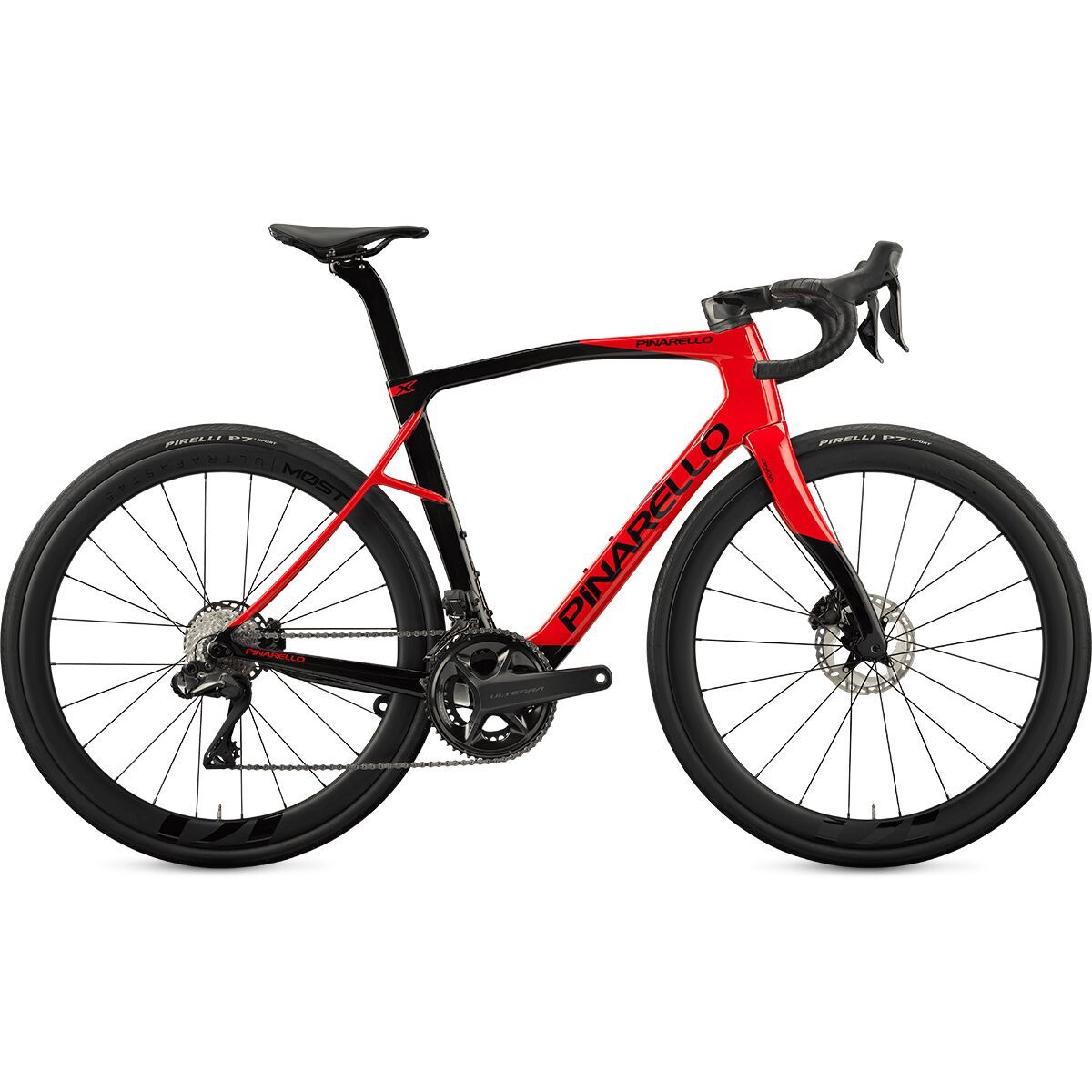 Pinarello X7 Ultegra Di2 Carbon Wheel Road Bike Xpeed Red, 46