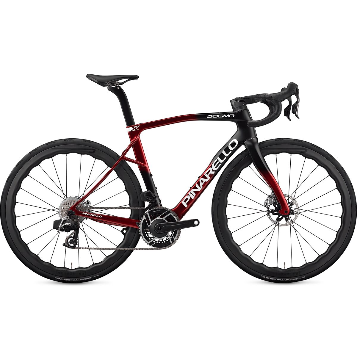 Pinarello Pinarello Dogma X - Red AXS PM Grit 4540 Evolution Carbon Wheel Bike Starry Red Shiny, 56