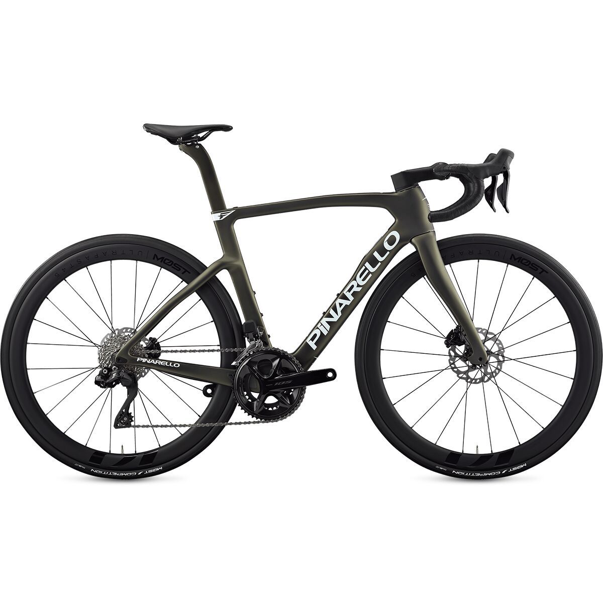 Pinarello Pinarello F5 105 Di2 Ultrafast 45 Carbon Wheel Road Bike Etna Black Matt, 54.5