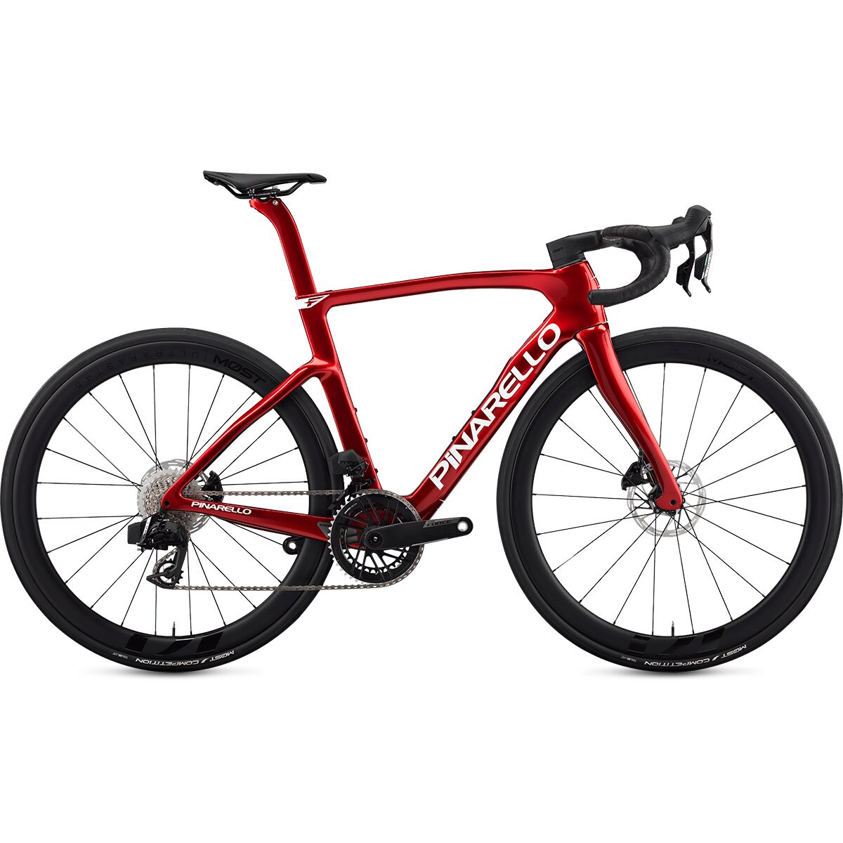 Pinarello Pinarello F7 Force AXS Ultrafast 45 Carbon Wheel Road Bike Starry Red Shiny, 56