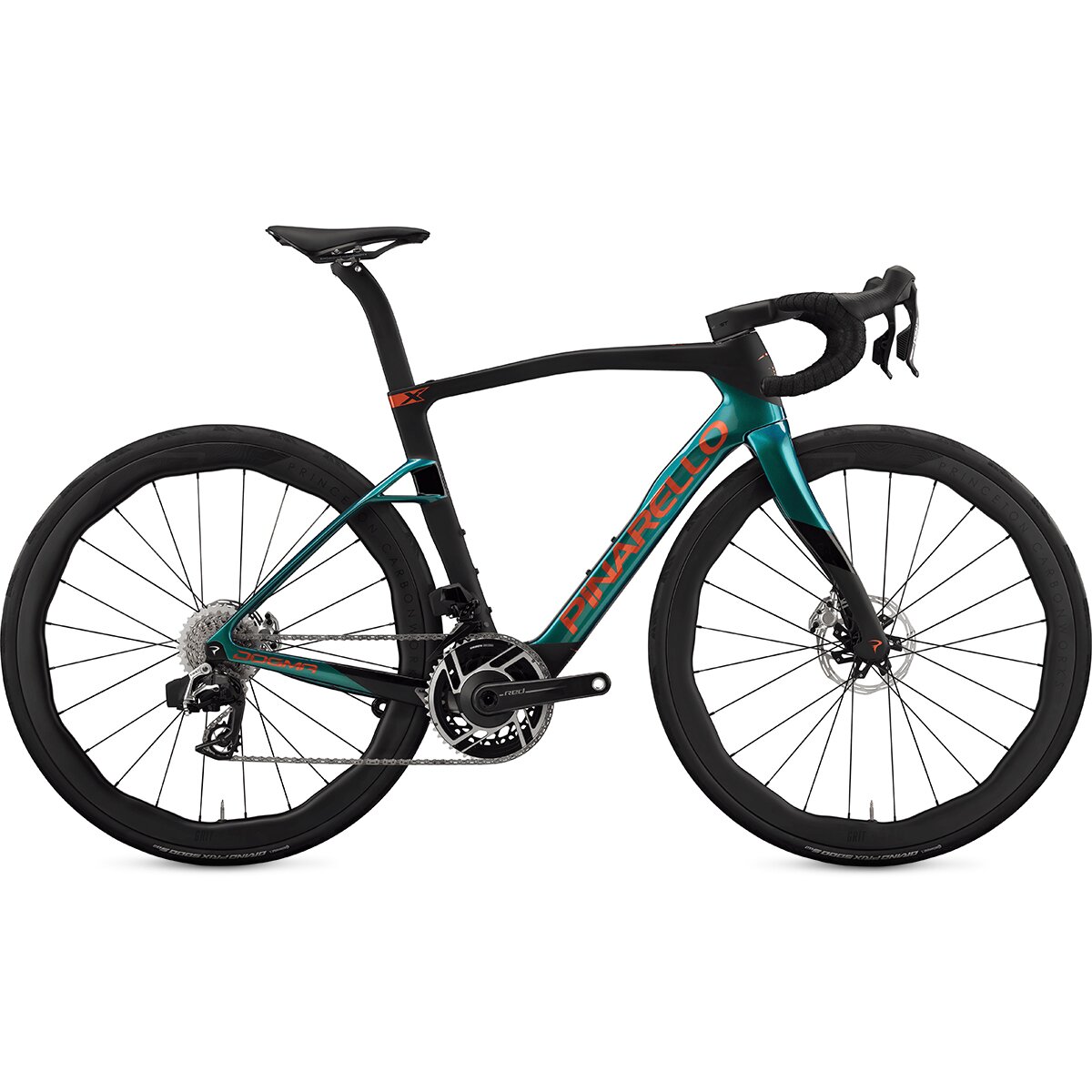 Pinarello Pinarello Dogma X Red AXS PM Grit 4540 Evolution Carbon Wheel Bike Jade Eclipse, 56 - $15750.00 at Competitive Cyclist