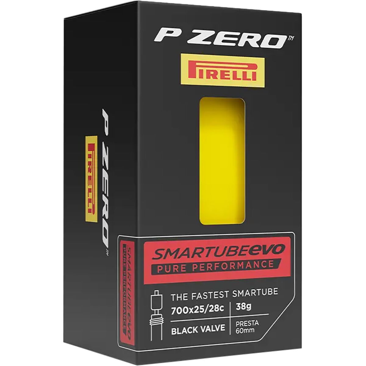 Pirelli P Zero SmarTube EVO Tube Yellow, 700x25-28mm, 60mm Presta Valve
