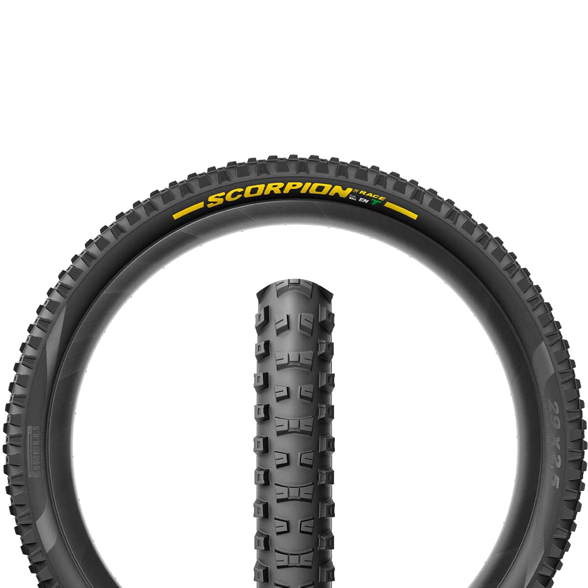 Pirelli Scorpion Race 29in Enduro T Tubeless Tire Yellow Label, 29x2.5