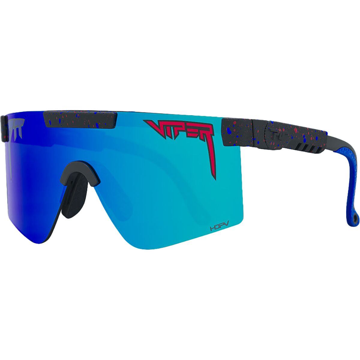Pit Viper The Original HDPV Polarized Sunglasses Peacekeeper HDPV Polarized Blue, Wide
