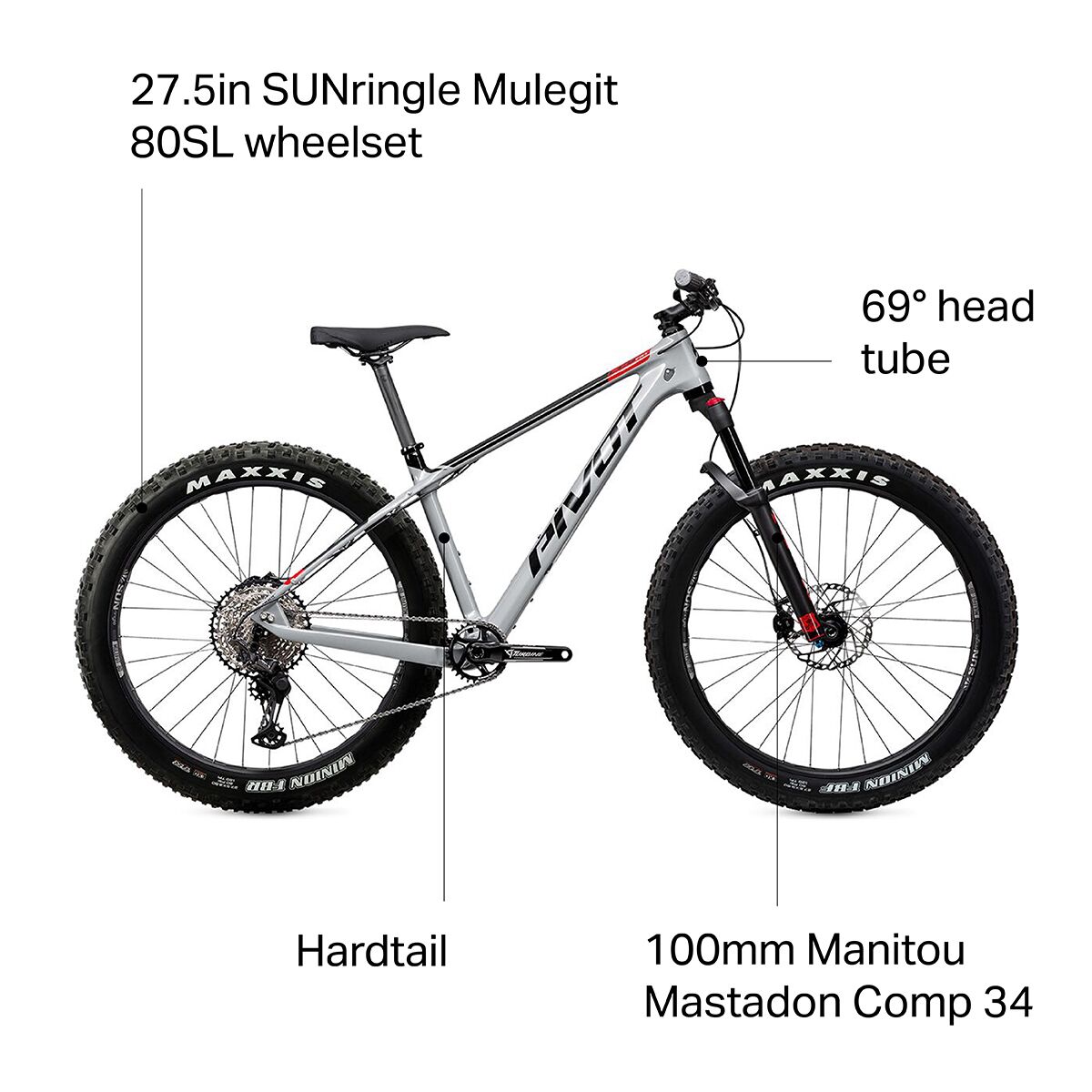 Pivot LES Fat 27.5 Pro XT/Mastodon Complete Mountain Bike