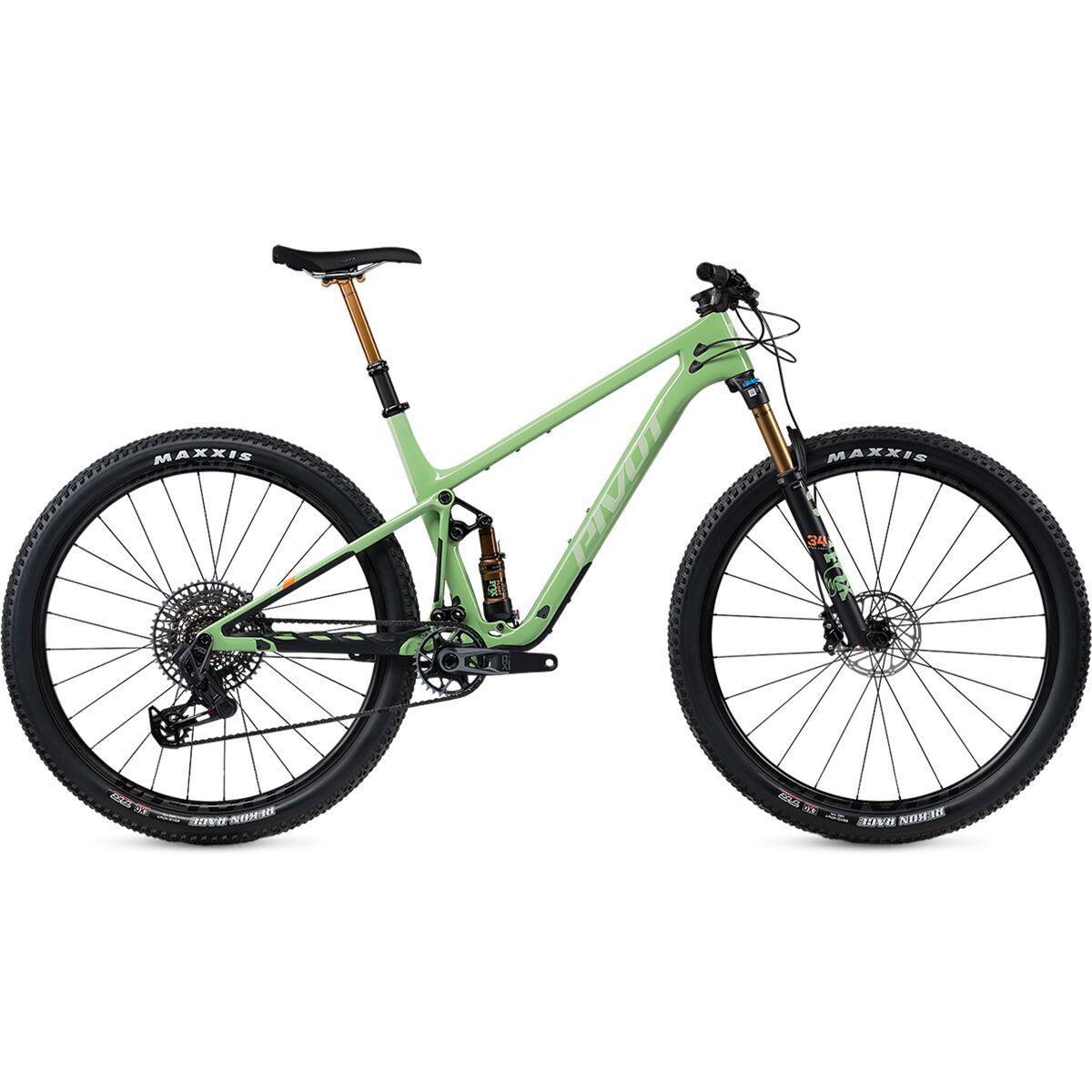 Pivot Mach 4 SL Pro X0 T-Type Carbon Wheel Mountain Bike Sea Foam Green, M