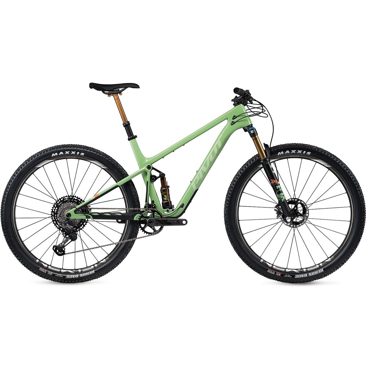 Pivot Mach 4 SL Team XTR Carbon Wheel Mountain Bike Sea Foam Green, M