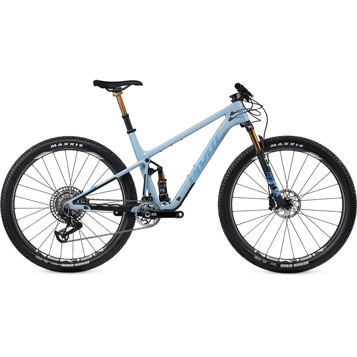 Pivot Mach 4 SL World Cup XX T-Type Carbon Wheel Mountain Bike Ice Blue, L