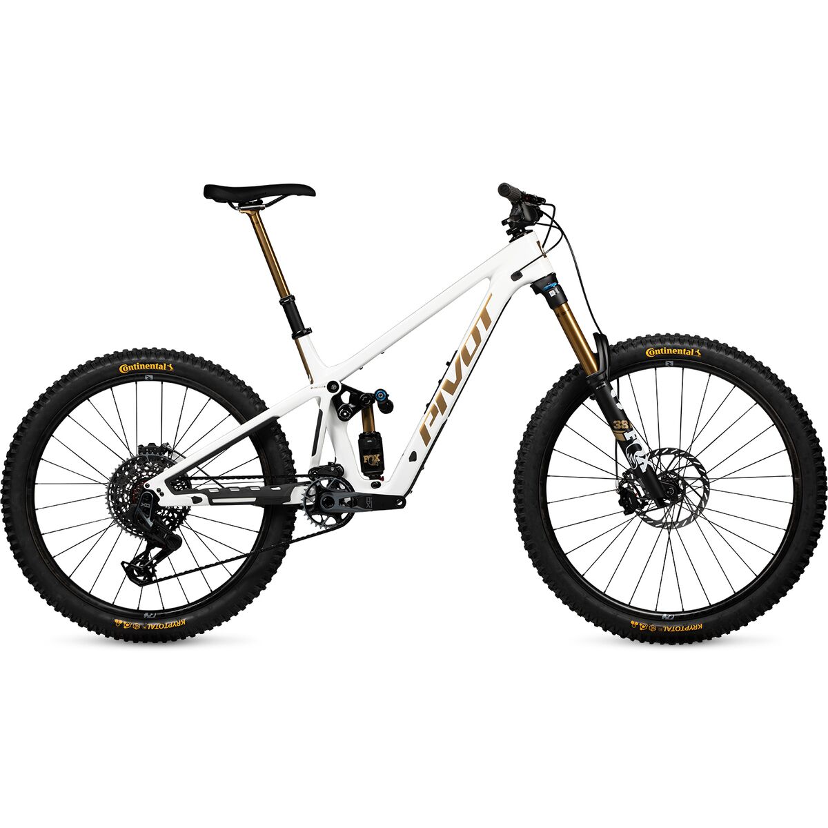 Pivot Firebird Pro X0 T-Type MX Carbon Wheel Mountain Bike White Gold, XL