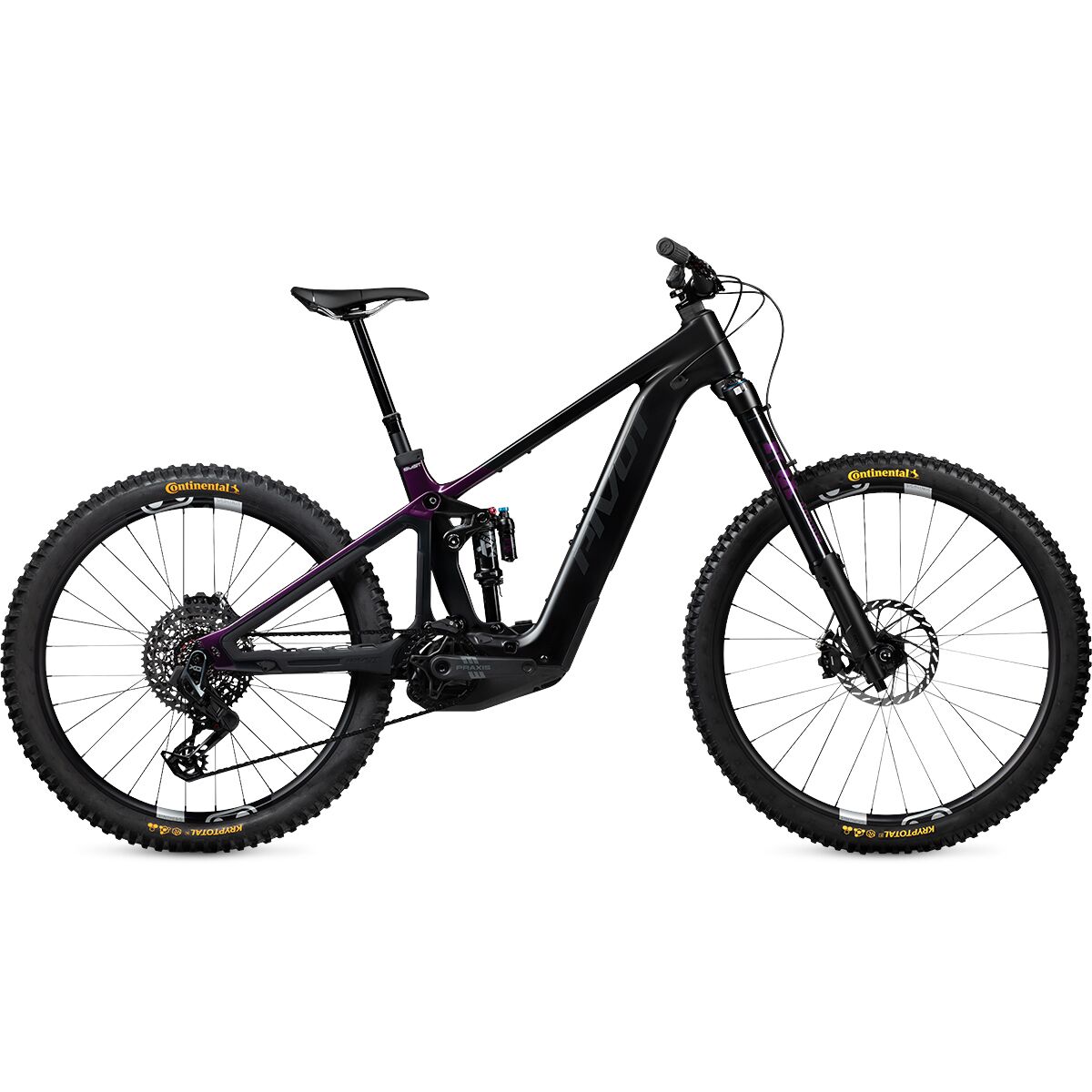 Pivot Shuttle LT V3 Pro X0 Transmission e-Bike Black Royal Purple, XL
