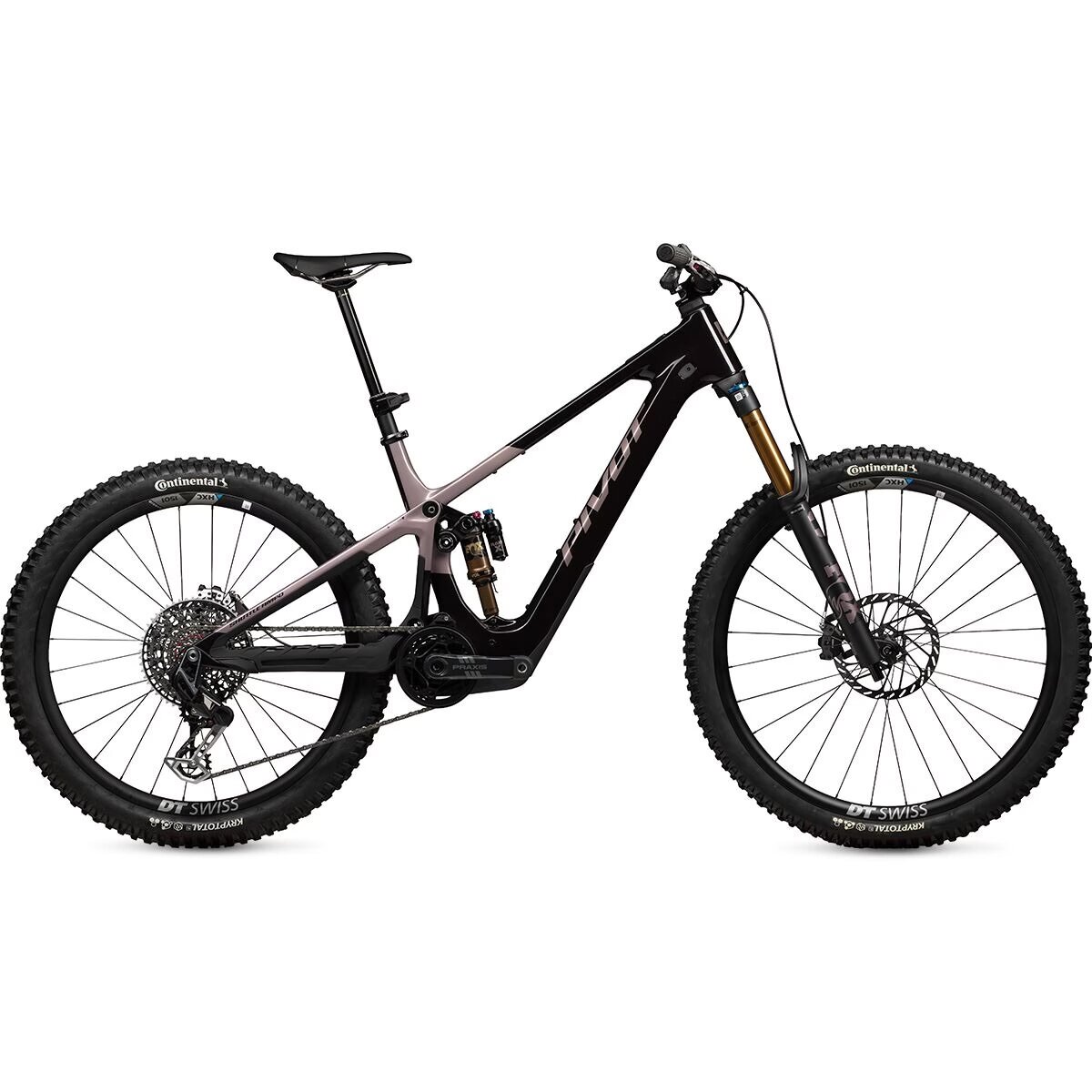 Pivot Shuttle AMP'd Team XX Transmission E-Bike Burgundy Berry Freeze, L