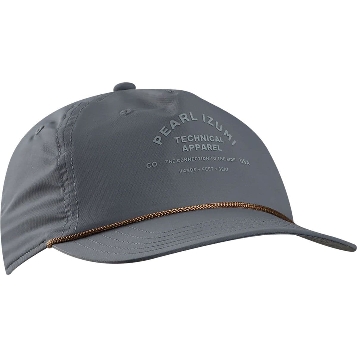 PEARL iZUMi Midland Hat Smoke Grey Brand Arc, One Size