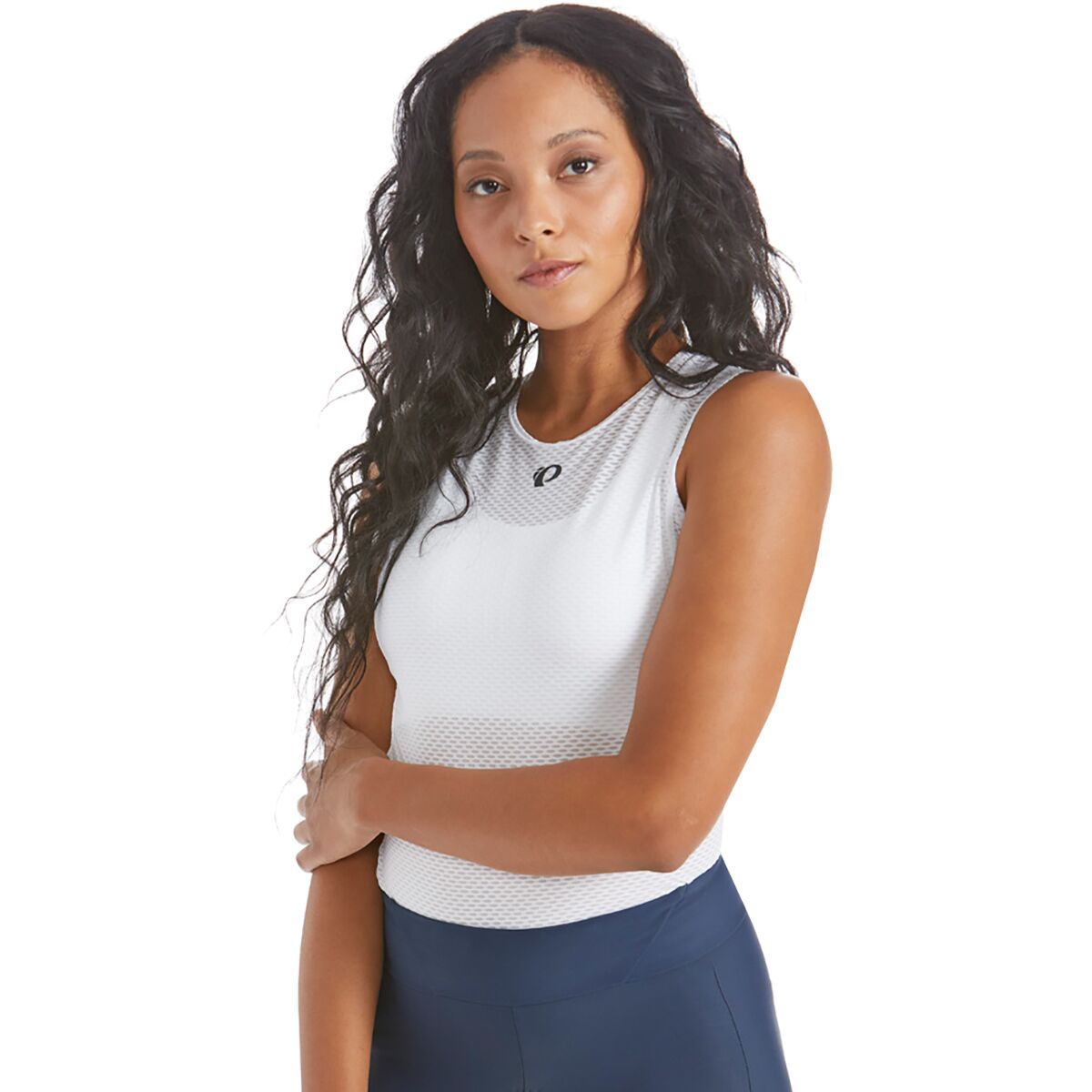 PEARL iZUMi Transfer Mesh Tank Baselayer - Women's White, M
