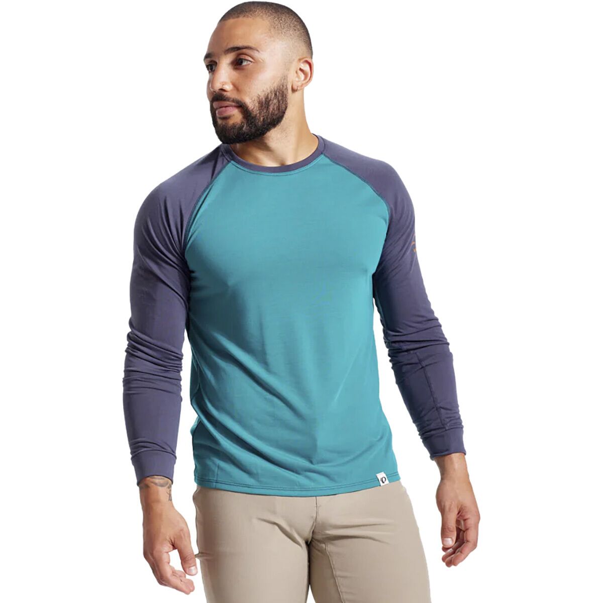 PEARL iZUMi Canyon Long-Sleeve Jersey - Men's Gulf Teal/Dark Ink, XL