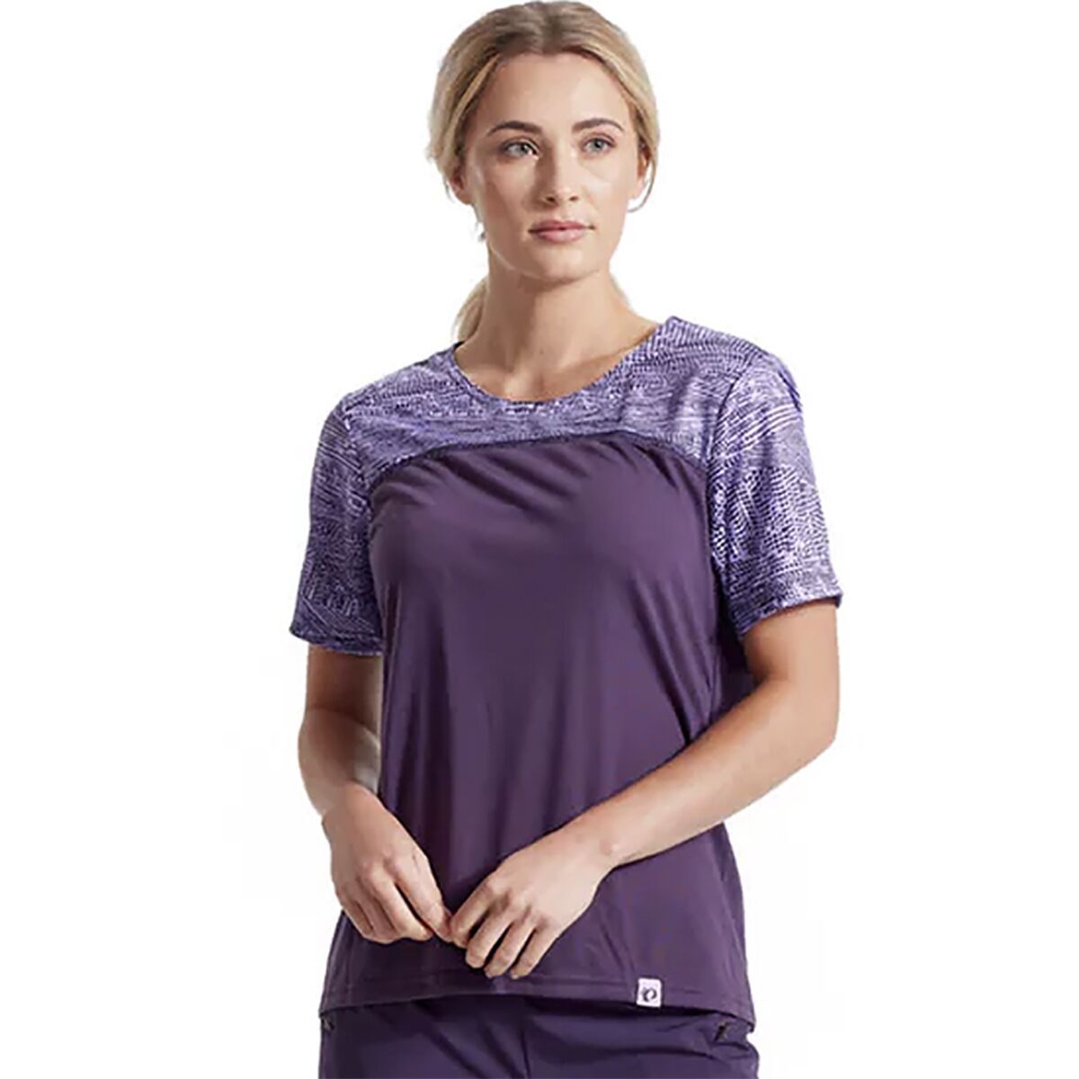 PEARL iZUMi Canyon Short-Sleeve Jersey - Women's Nightshade/Camp Green Trail, XS