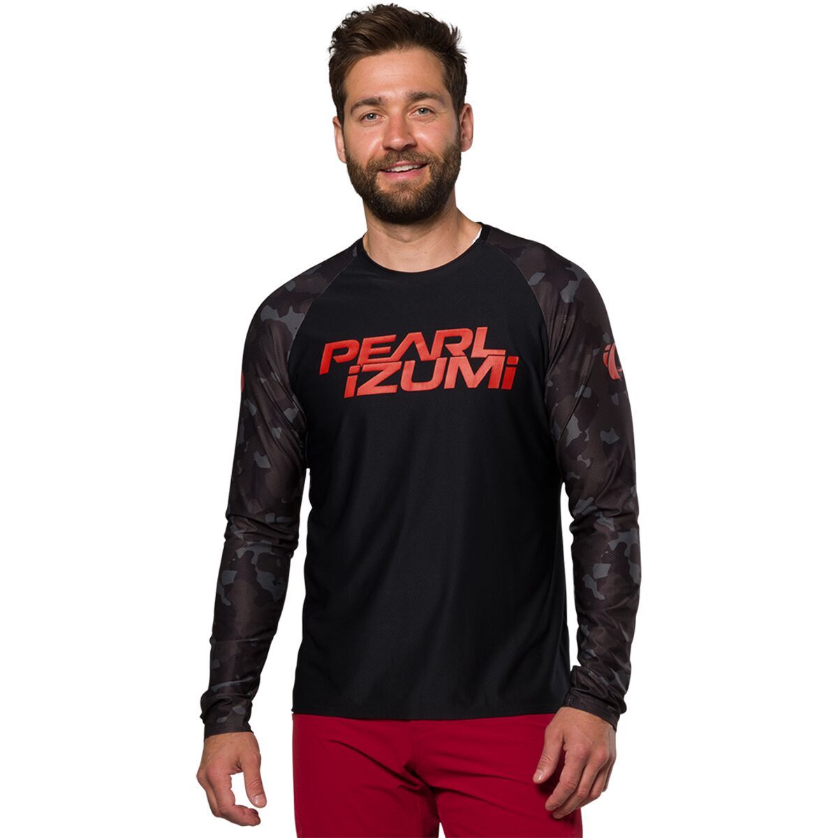 PEARL iZUMi PEARL iZUMi Elevate Long-Sleeve Jersey - Men's Black Camo, S