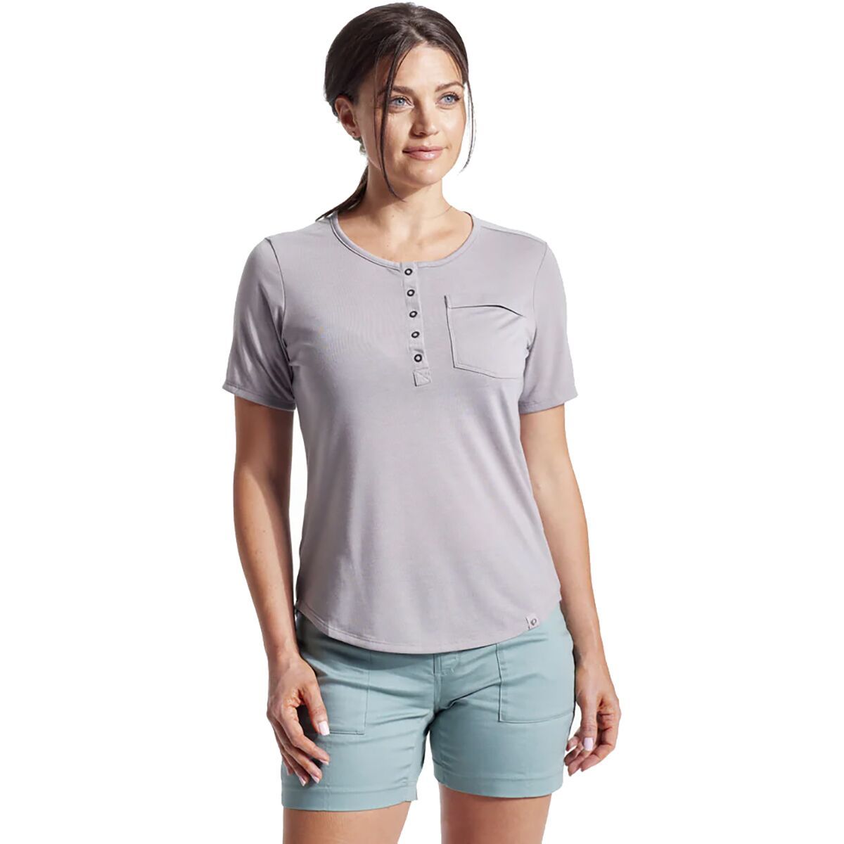 PEARL iZUMi Rove Tech Henley - Women's Stone, M