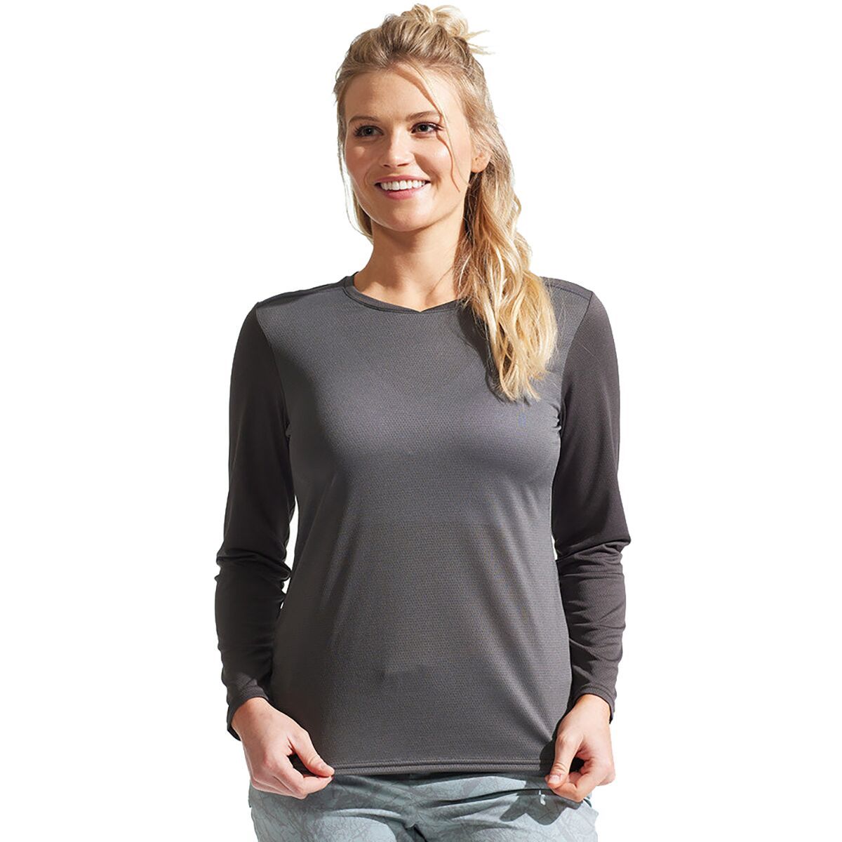 PEARL iZUMi Summit Long Sleeve Jersey - Women's Smoke Grey/Phantom, M