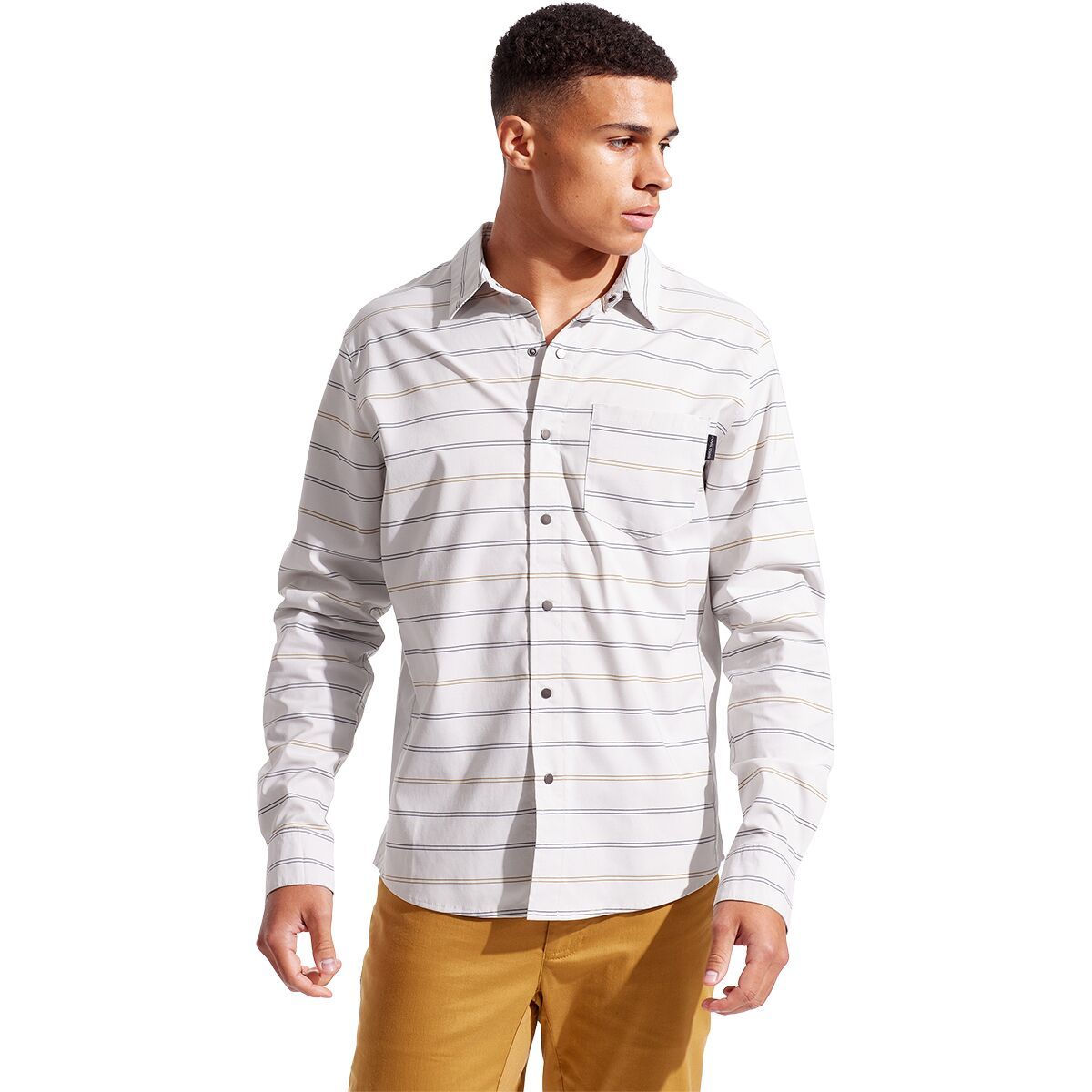PEARL iZUMi PEARL iZUMi Prospect Long Sleeve Shirt - Men's Cool Grey Stripe, S
