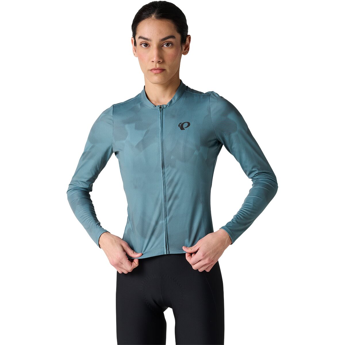 PEARL iZUMi Attack Long-Sleeve Jersey - Women's Balsam Green Botanica, L