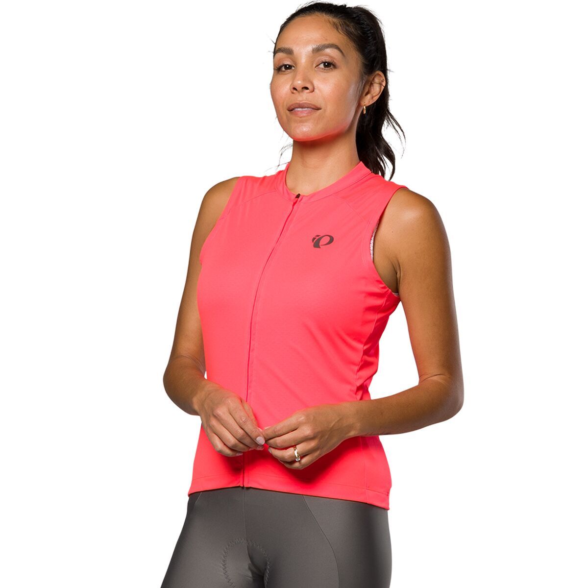 PEARL iZUMi Attack Sleeveless Jersey - Women's Fiery Coral, M