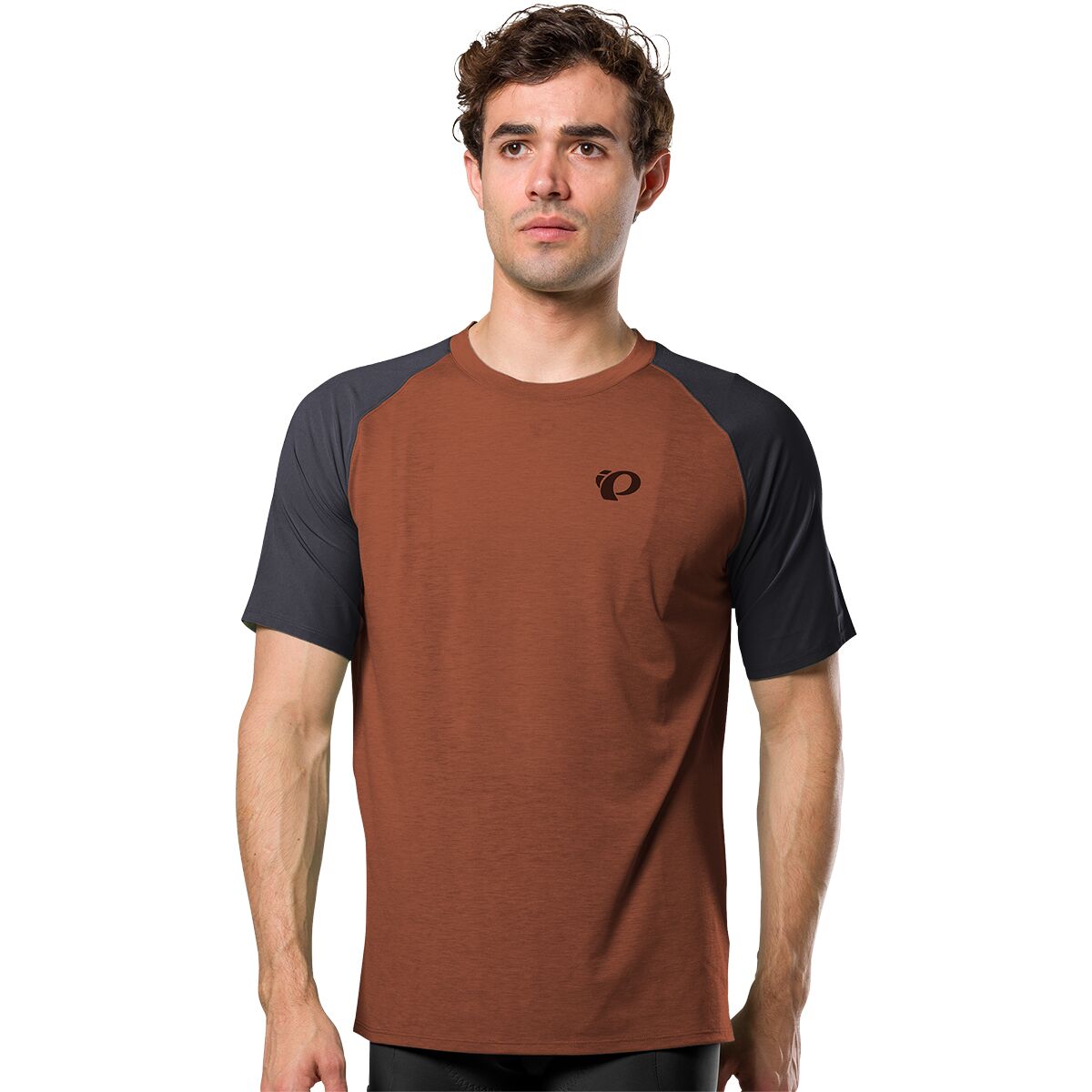 PEARL iZUMi Expedition Merino Short-Sleeve Jersey - Men's Root Beer/Black, L