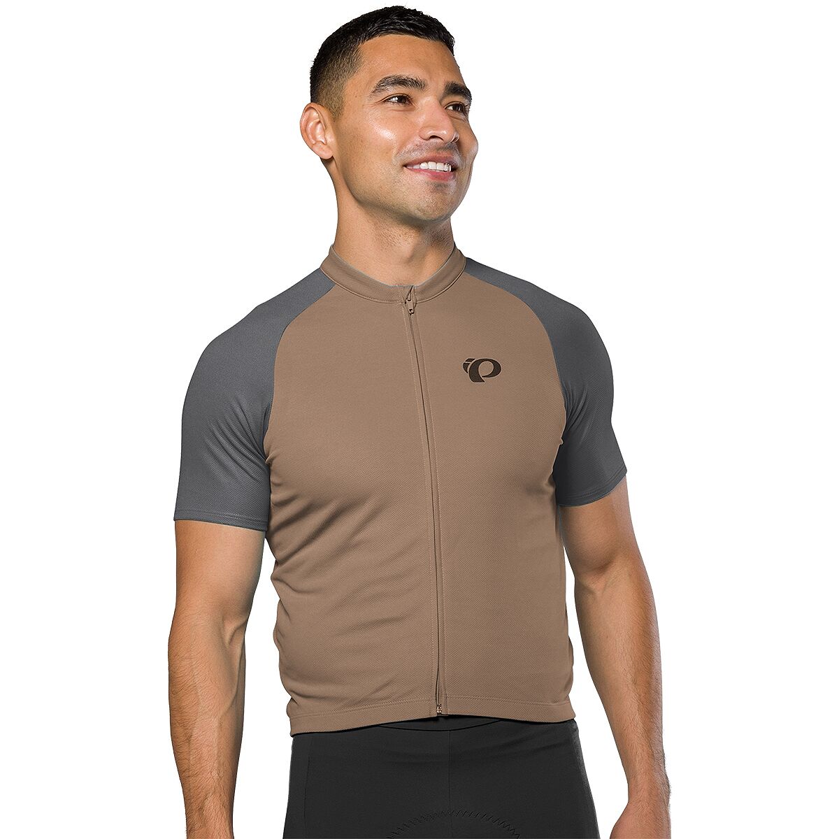 PEARL iZUMi Quest Short-Sleeve Jersey - Men's Toasted Coconut/Dark Shadow, XXL
