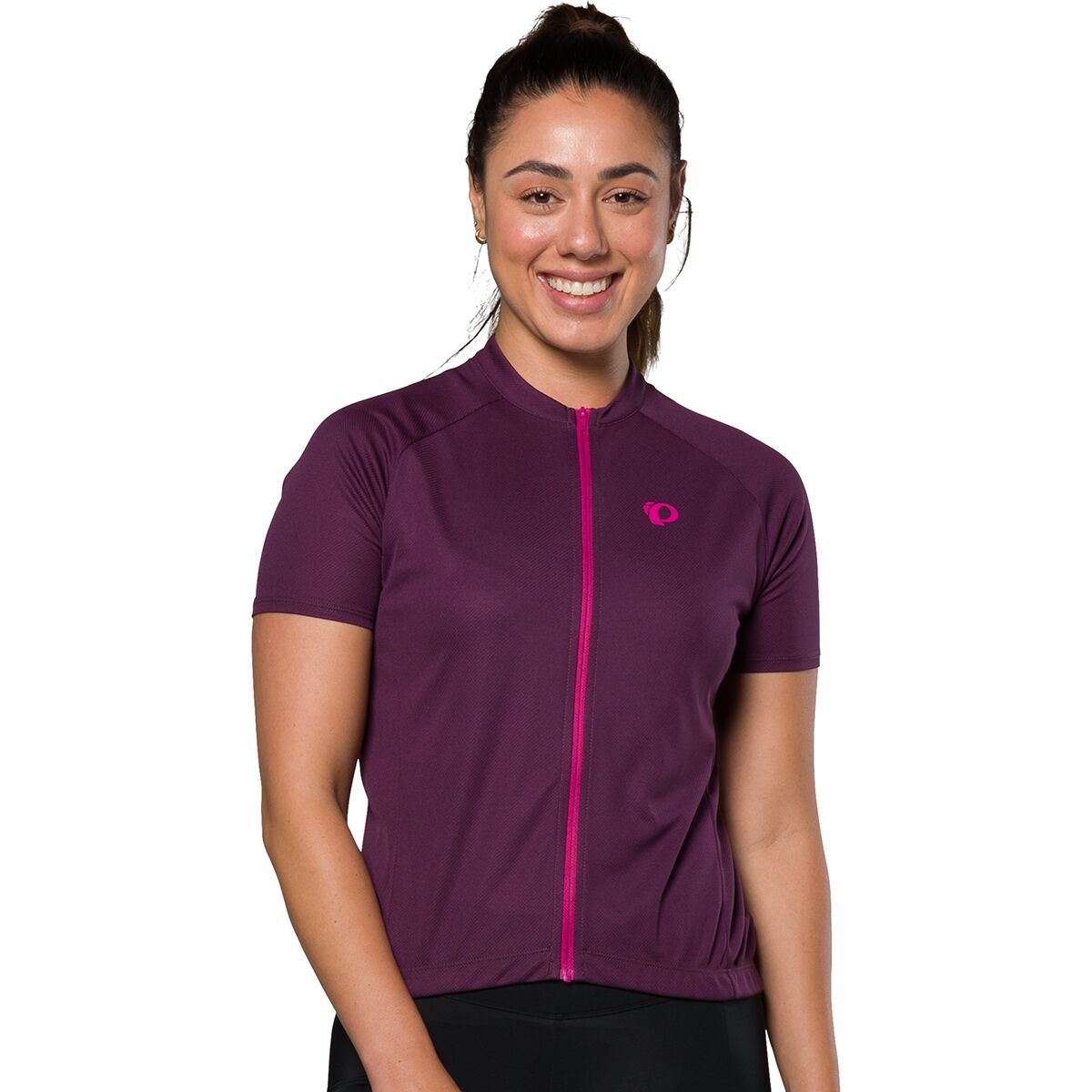 PEARL iZUMi Quest Short-Sleeve Jersey - Women's Dark Violet, L