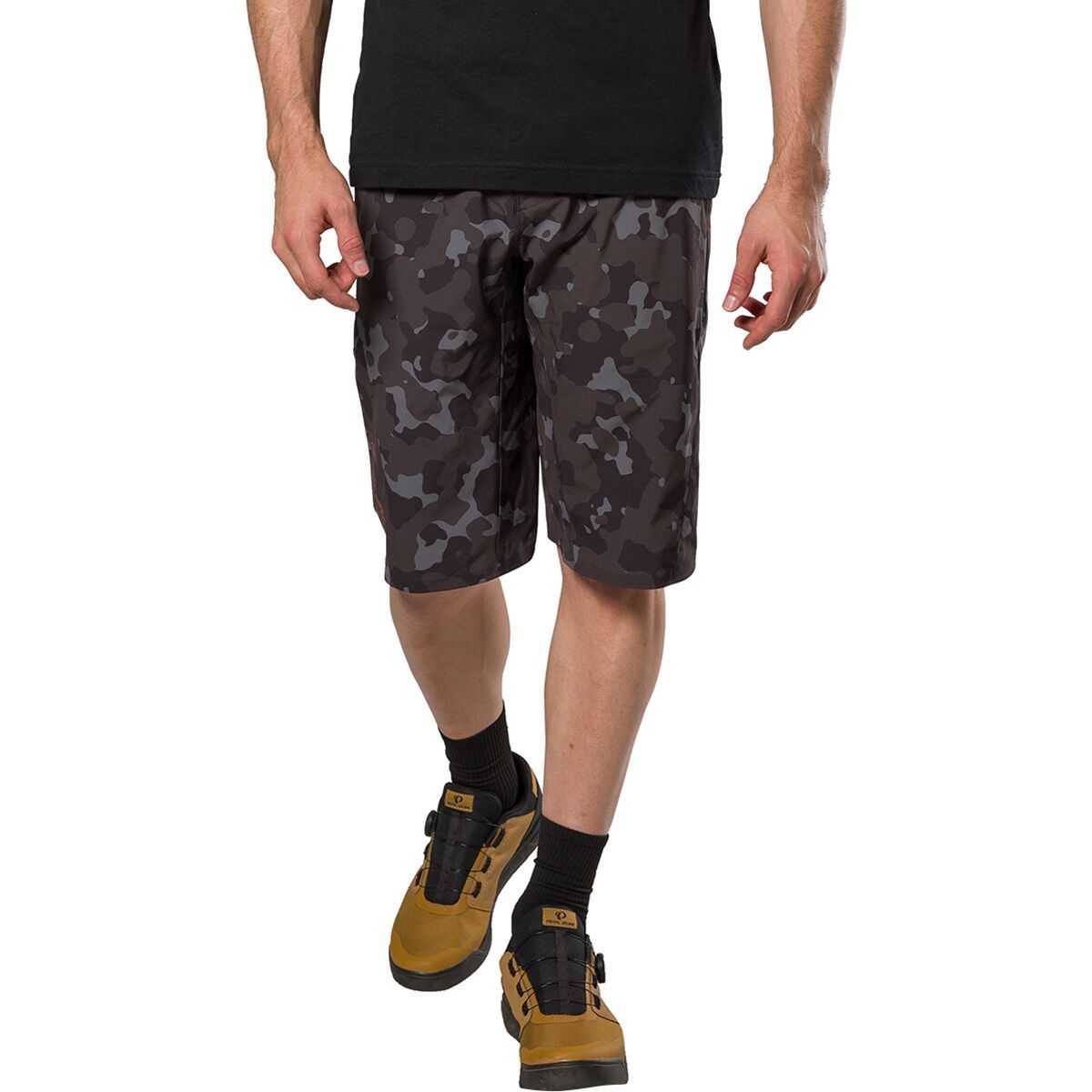 PEARL iZUMi Summit Short With Liner - Men's Black Camo, 38
