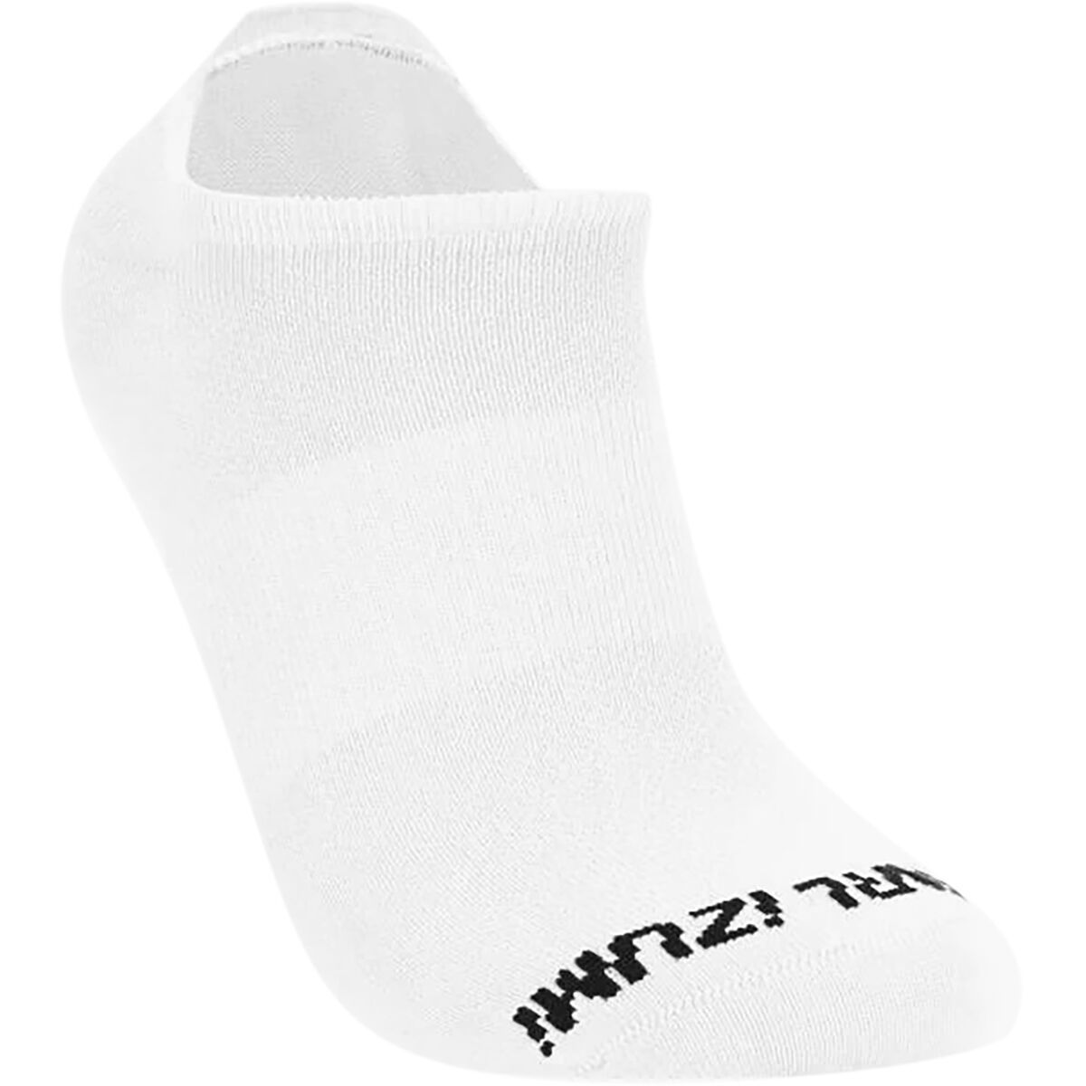 PEARL iZUMi Transfer No Show Cycling Sock White, M - Men's