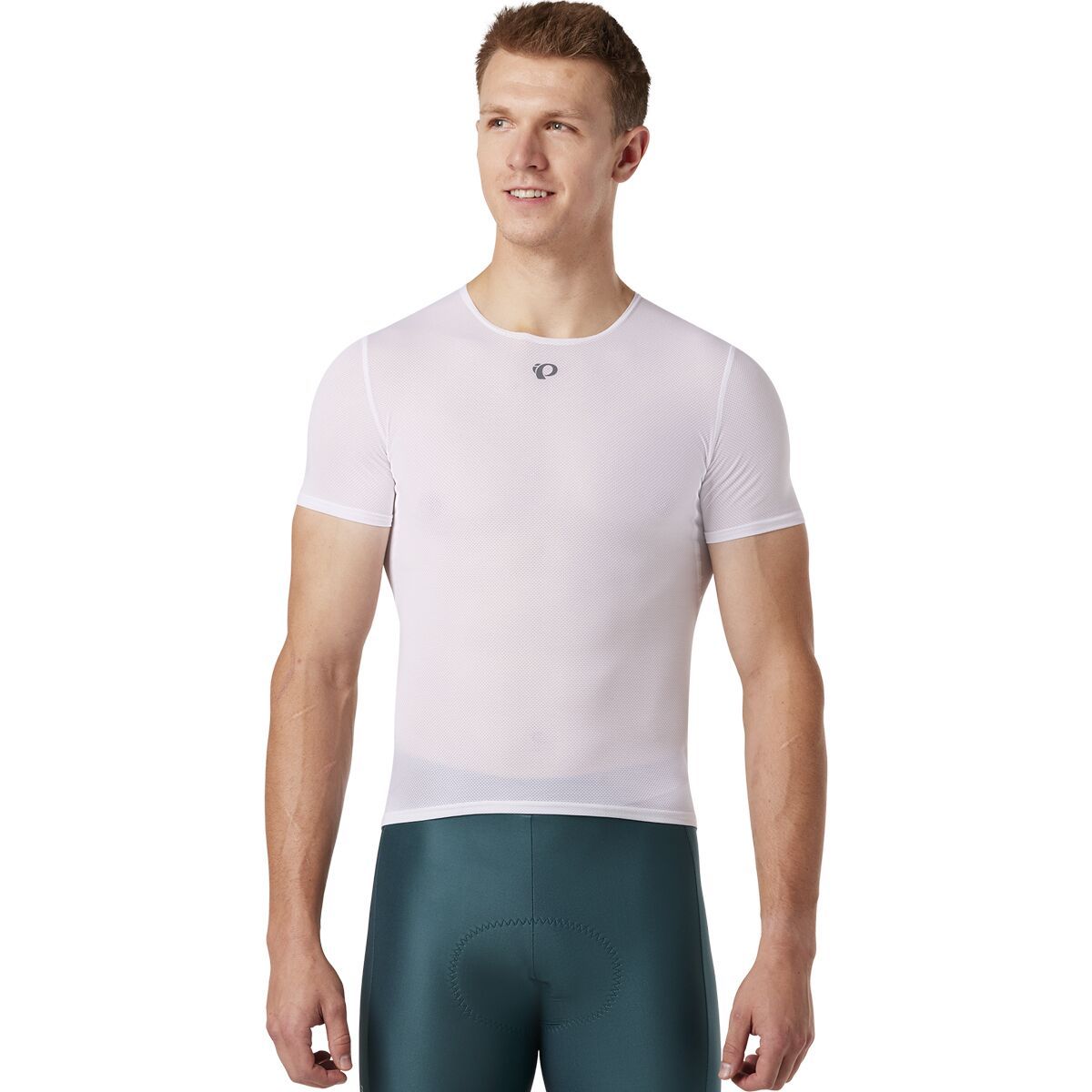 PEARL iZUMi Transfer Mesh Baselayer - Men's White, S