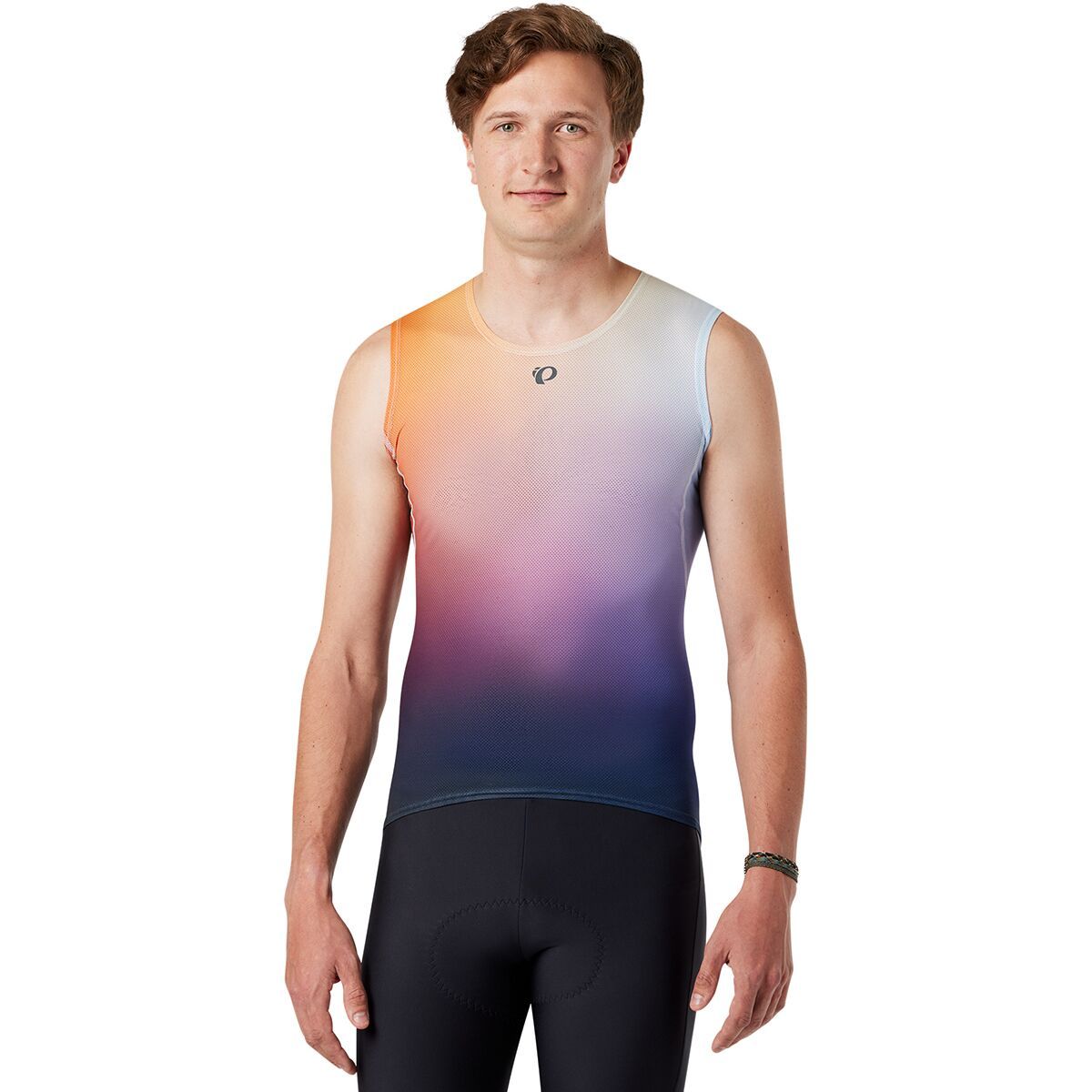 PEARL iZUMi Transfer Mesh Sleeveless Baselayer - Men's Melon Air Dye, M