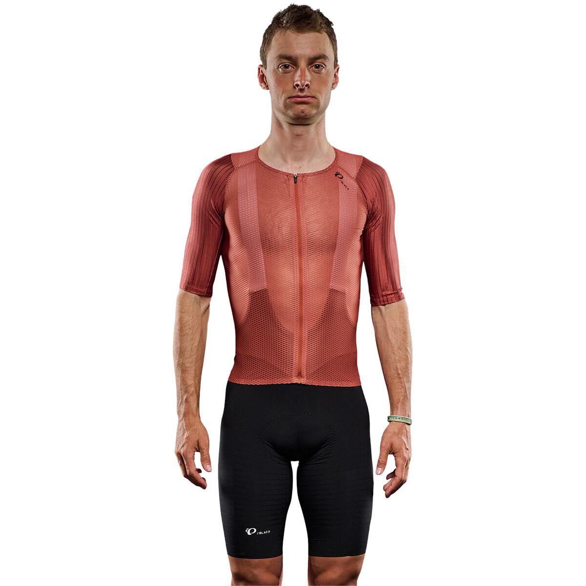 Pearl Izumi PEARL iZUMi PI/Black Mesh Short-Sleeeve Jersey - Men's Auburn/Smoked Paprkia, XL