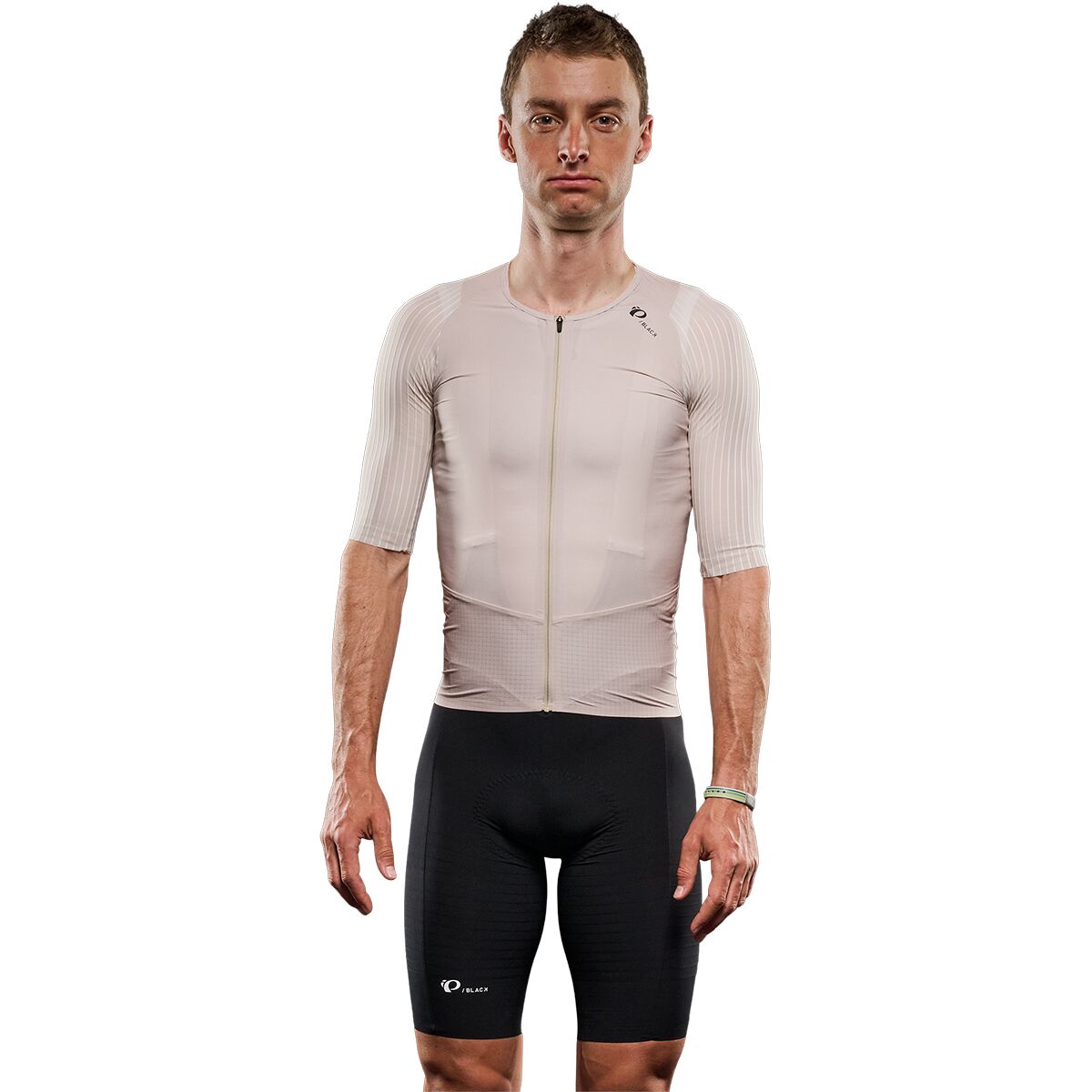 Pearl Izumi PEARL iZUMi PI/Black Short-Sleeve Jersey - Men's Feather Grey/Silver Birch, M