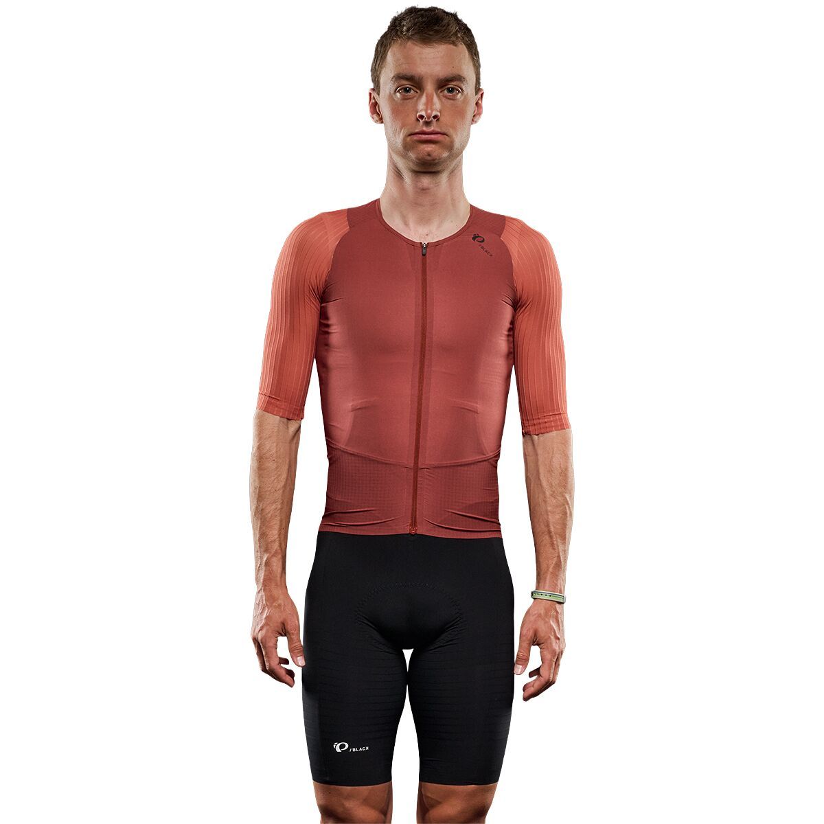 PEARL iZUMi PI/Black Short-Sleeve Jersey - Men's Smoked Paprika/Auburn, M