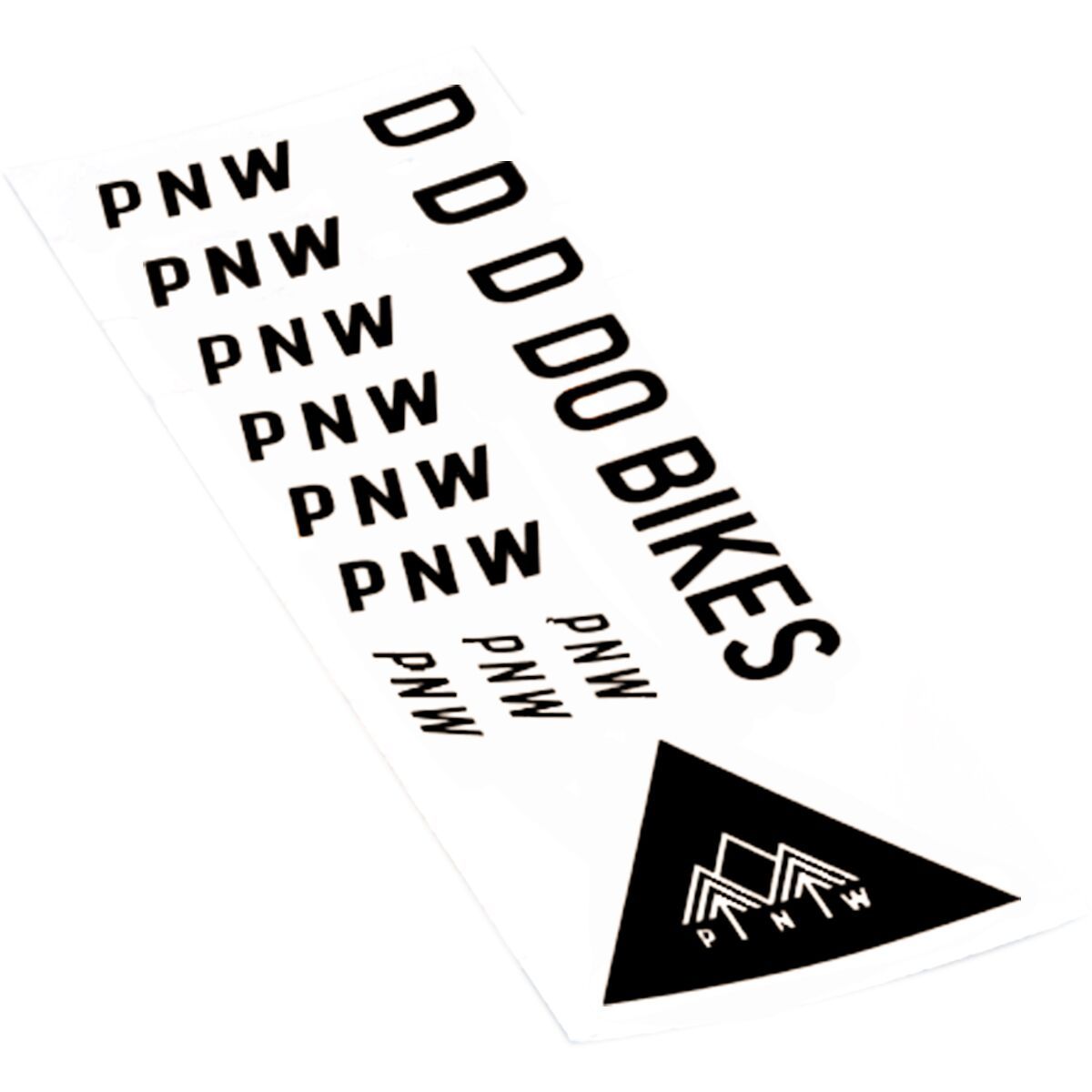 PNW Components Loam Transfer Decal Kit Blackout Black, One Size
