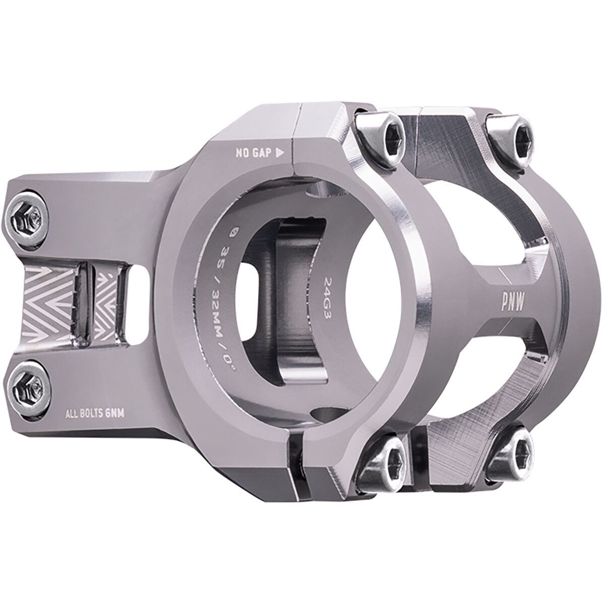 PNW Components Loam 31.8mm Stem Silver, 32mm