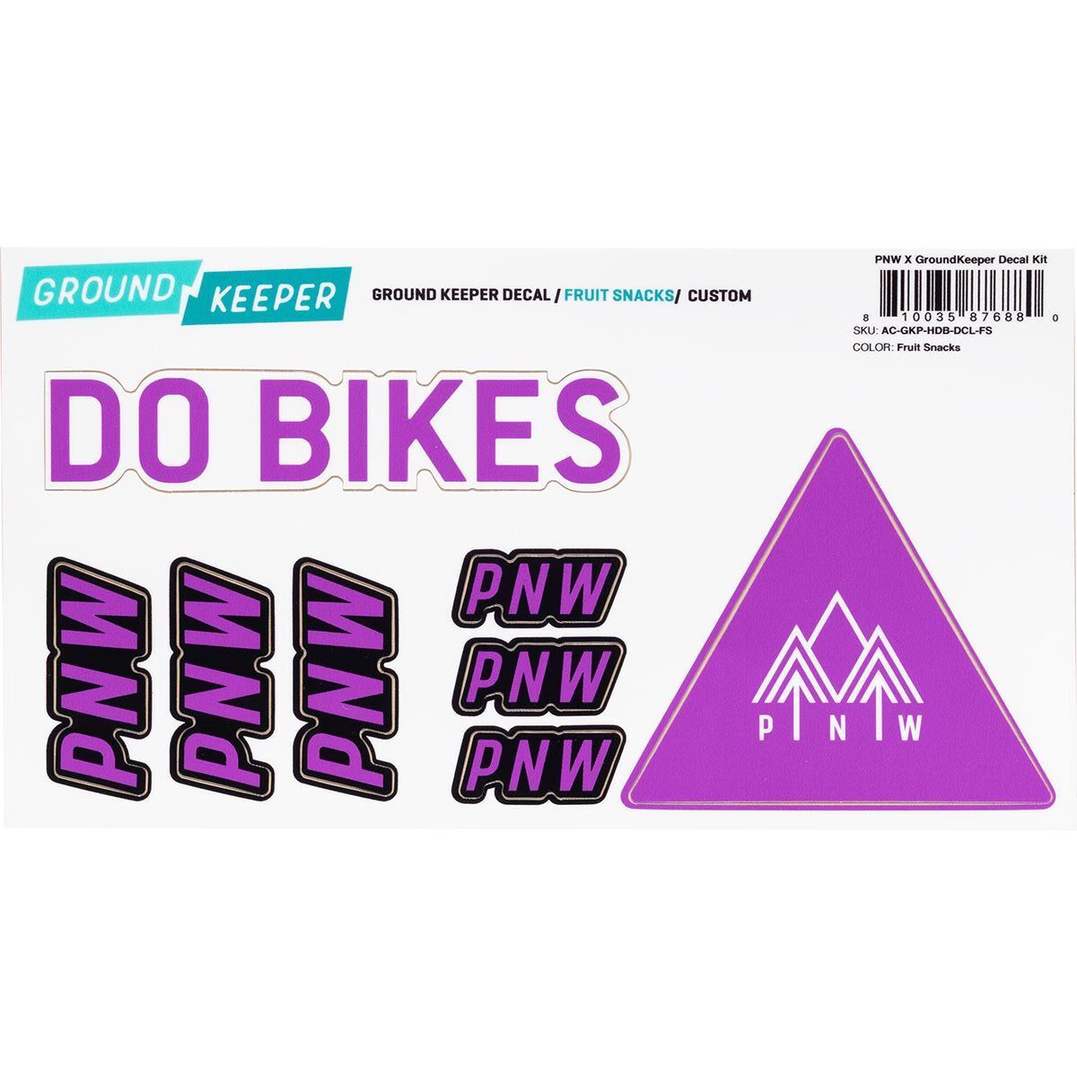 PNW Components Handlebar Decal Kit Fruit Snacks, One Size