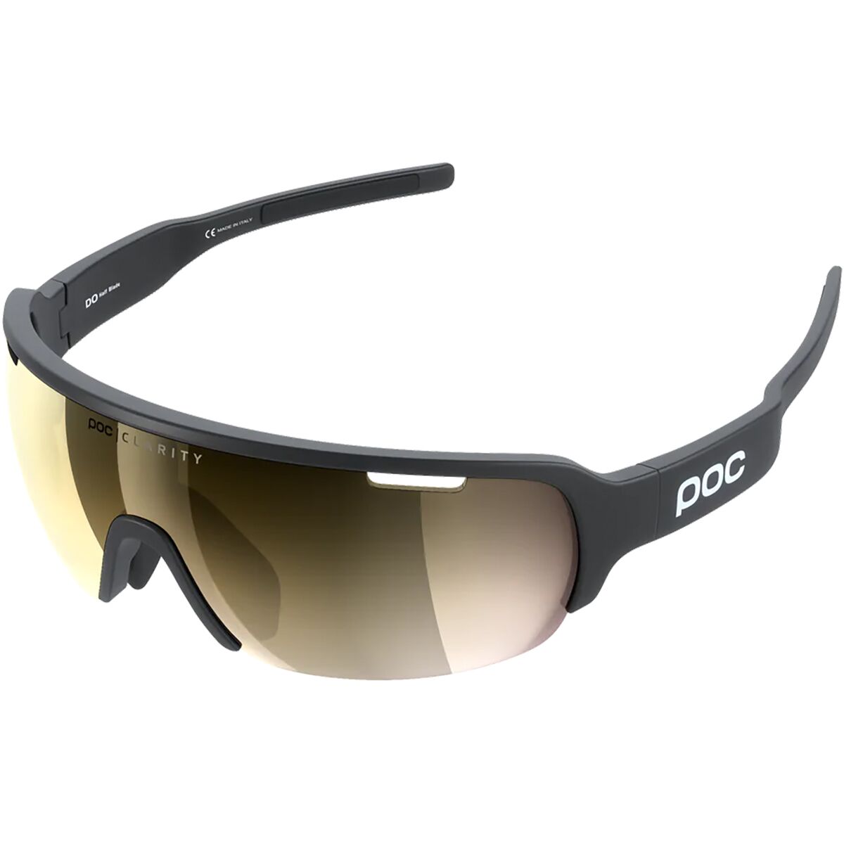 POC POC Do Half Blade Sunglasses Uranium Black, One Size - Men's