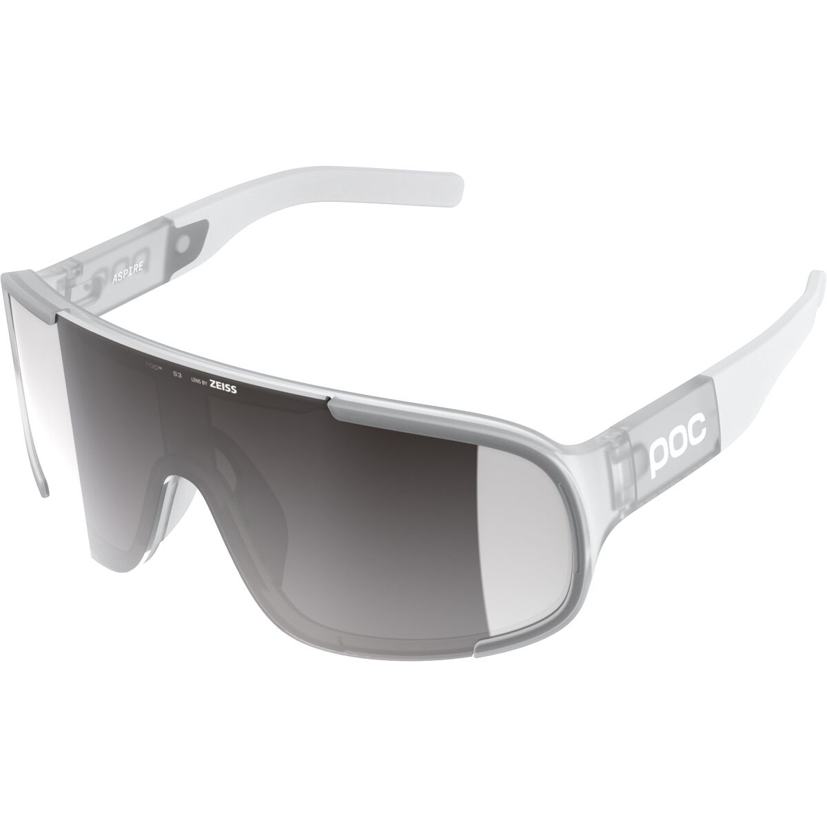POC Aspire Sunglasses Translucent/Clarity Road/Sunny Silver, One Size - Men's